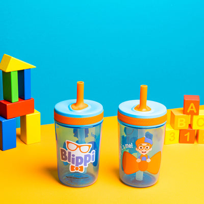 Blippi Kelso Kids Leak Proof Tumbler with Lid and Straw
