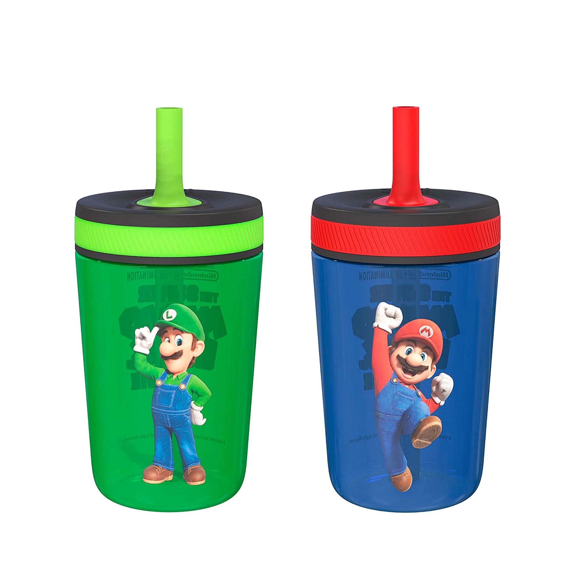Super Mario Bros. Kelso Kids Leak Proof Tumbler with Lid and Straw - 15 Ounces