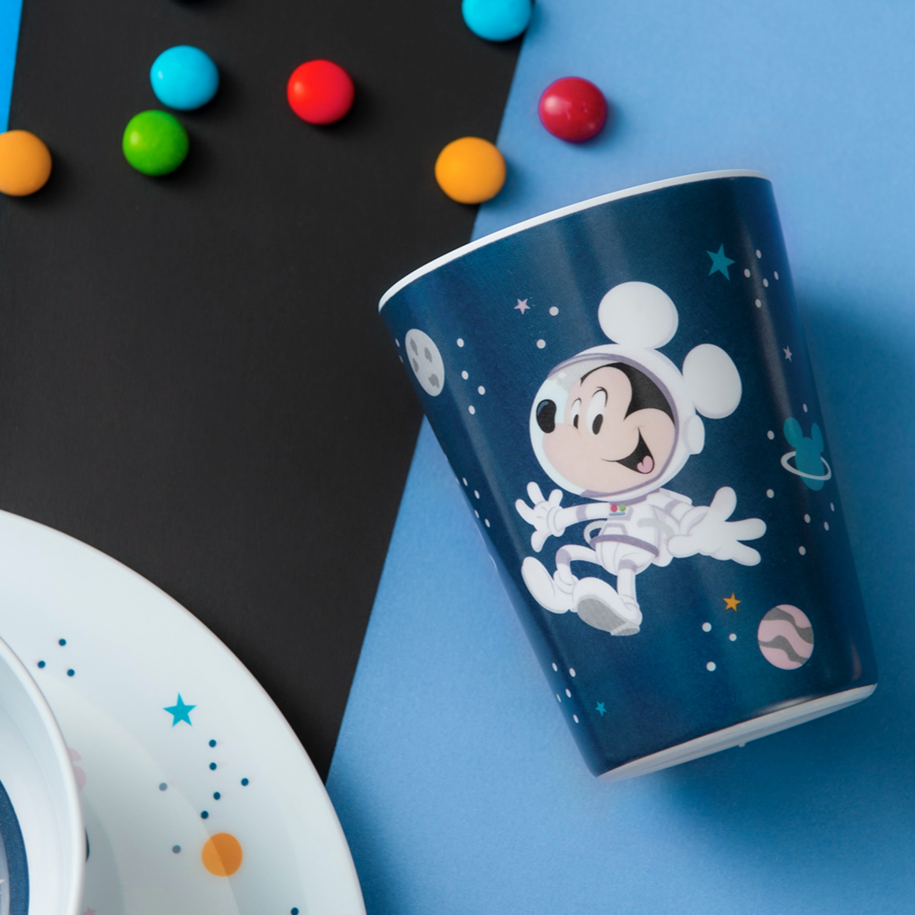 Disney Mickey Mouse 5 Piece Durable Dinnerware Set with Tumbler