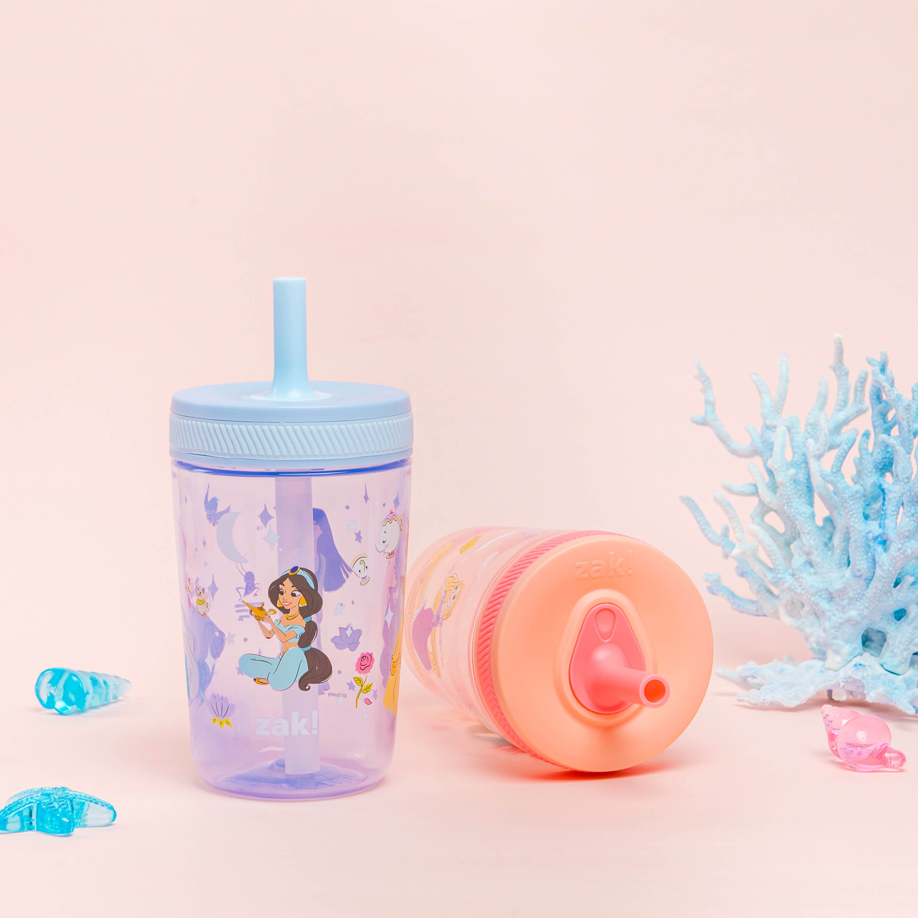 Disney Princess Kelso Kids Leak Proof Tumbler with Lid and Straw - 15 Ounces