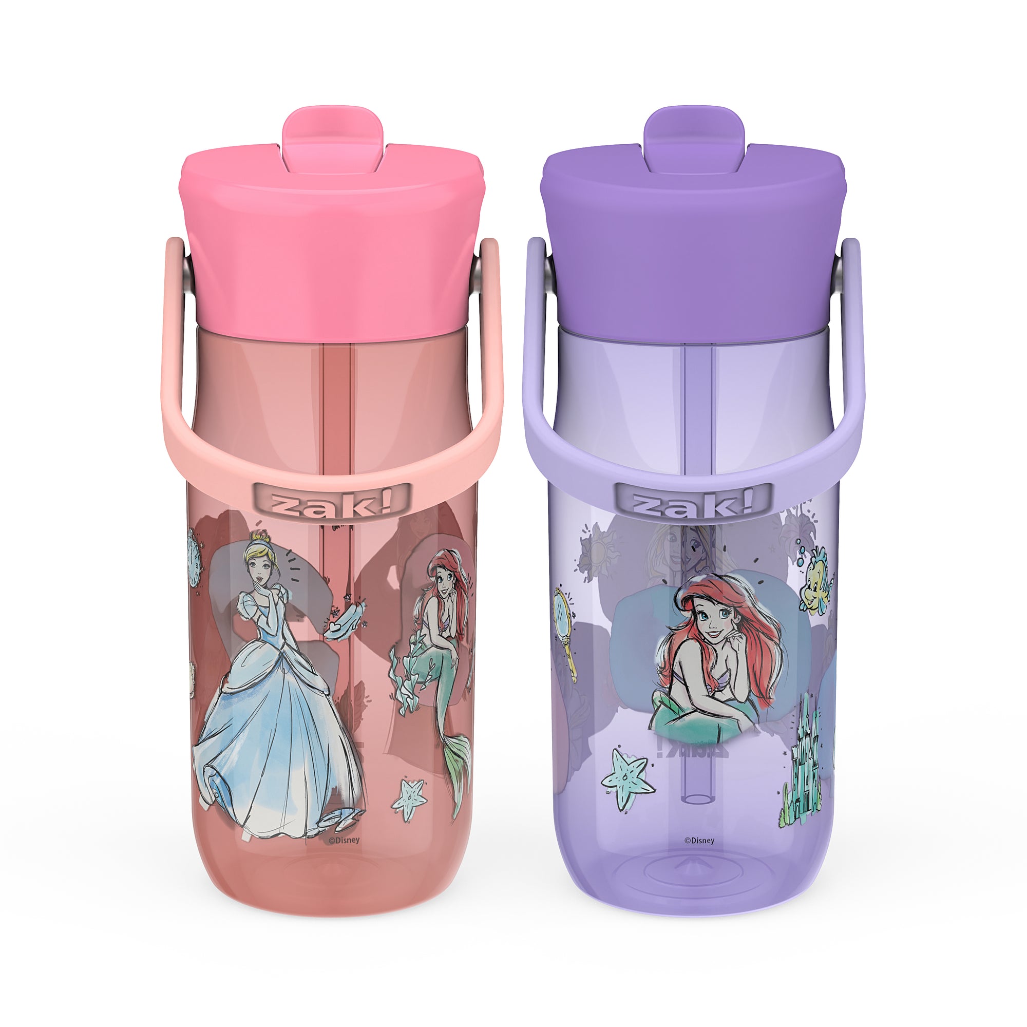 Disney Princess Harmony 2 Piece Water Bottle Set, 18 ounces