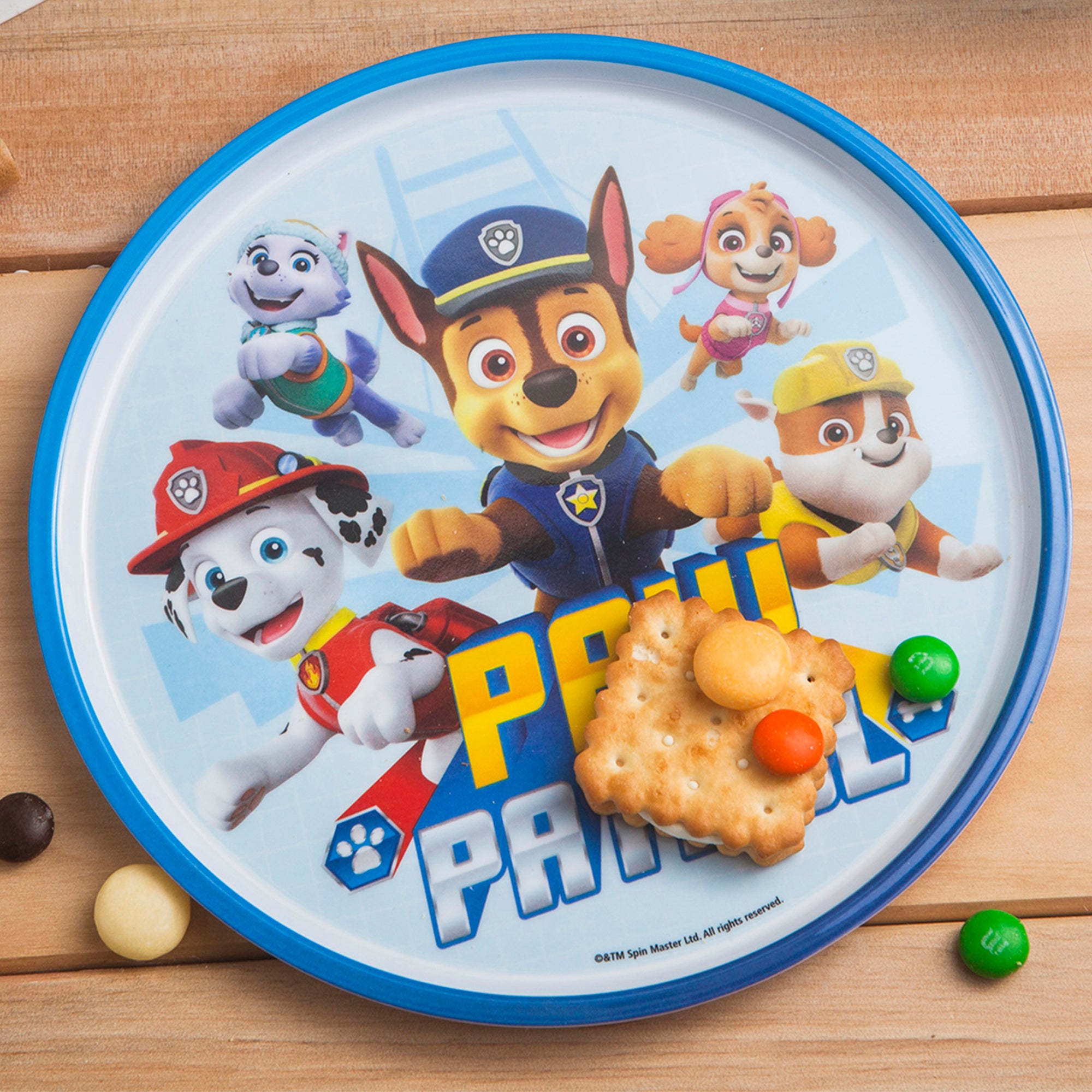 PAW Patrol Chase Melamine Kids Dinnerware Set with Water Bottle