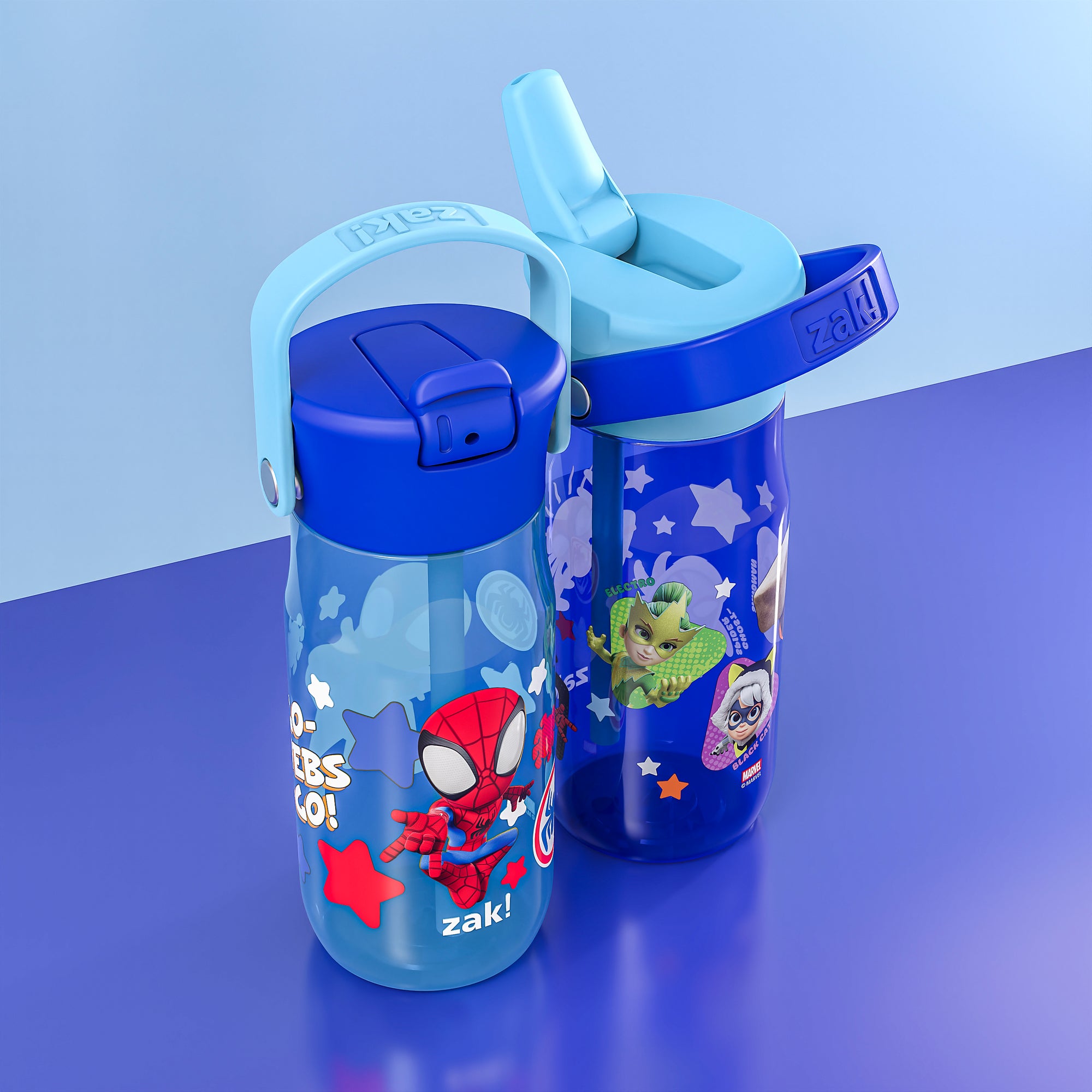 Spider-Man Harmony 2 Piece Water Bottle Set, 18 ounces