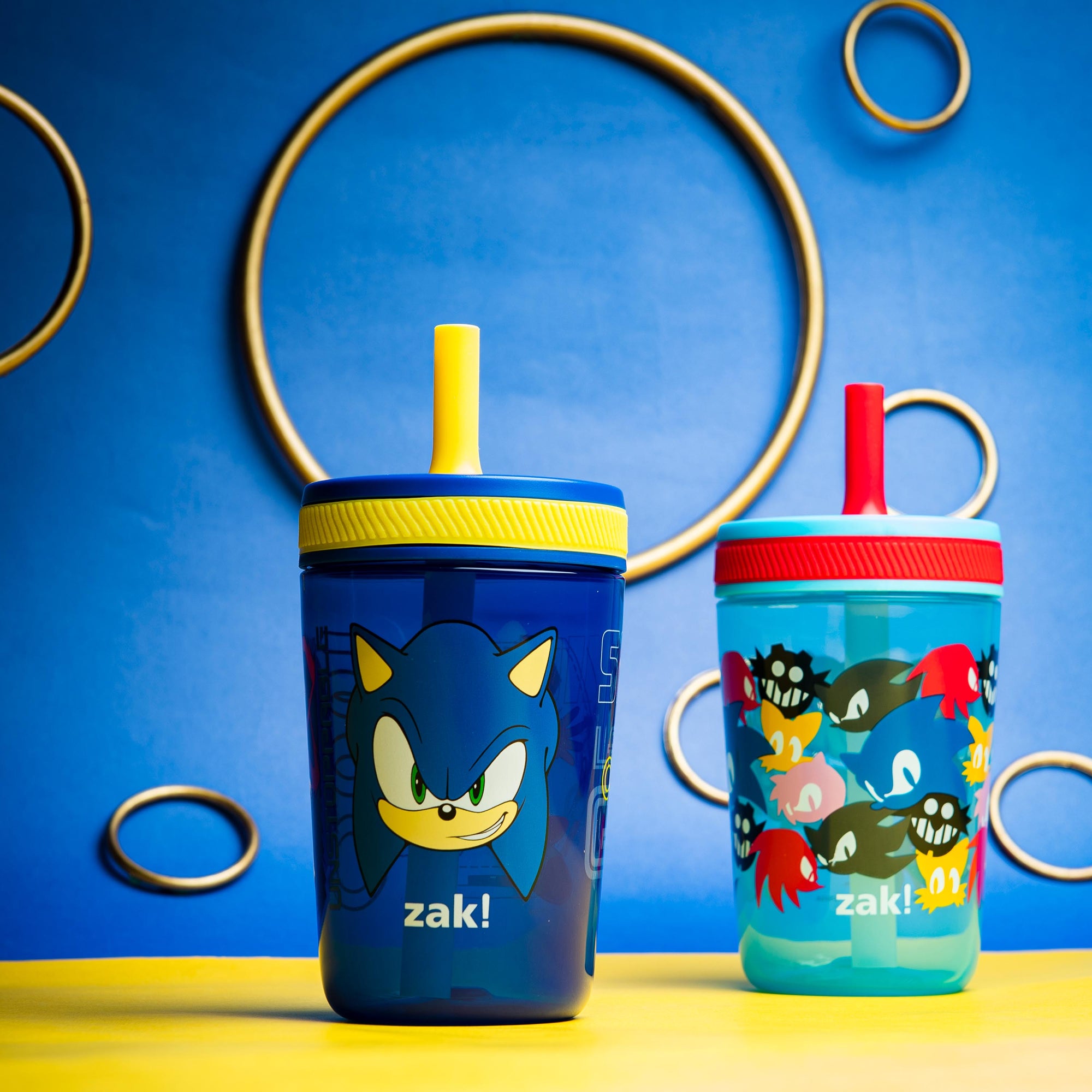 Sonic the Hedgehog Kelso Kids Leak Proof Tumbler with Lid and Straw - 15 Ounces