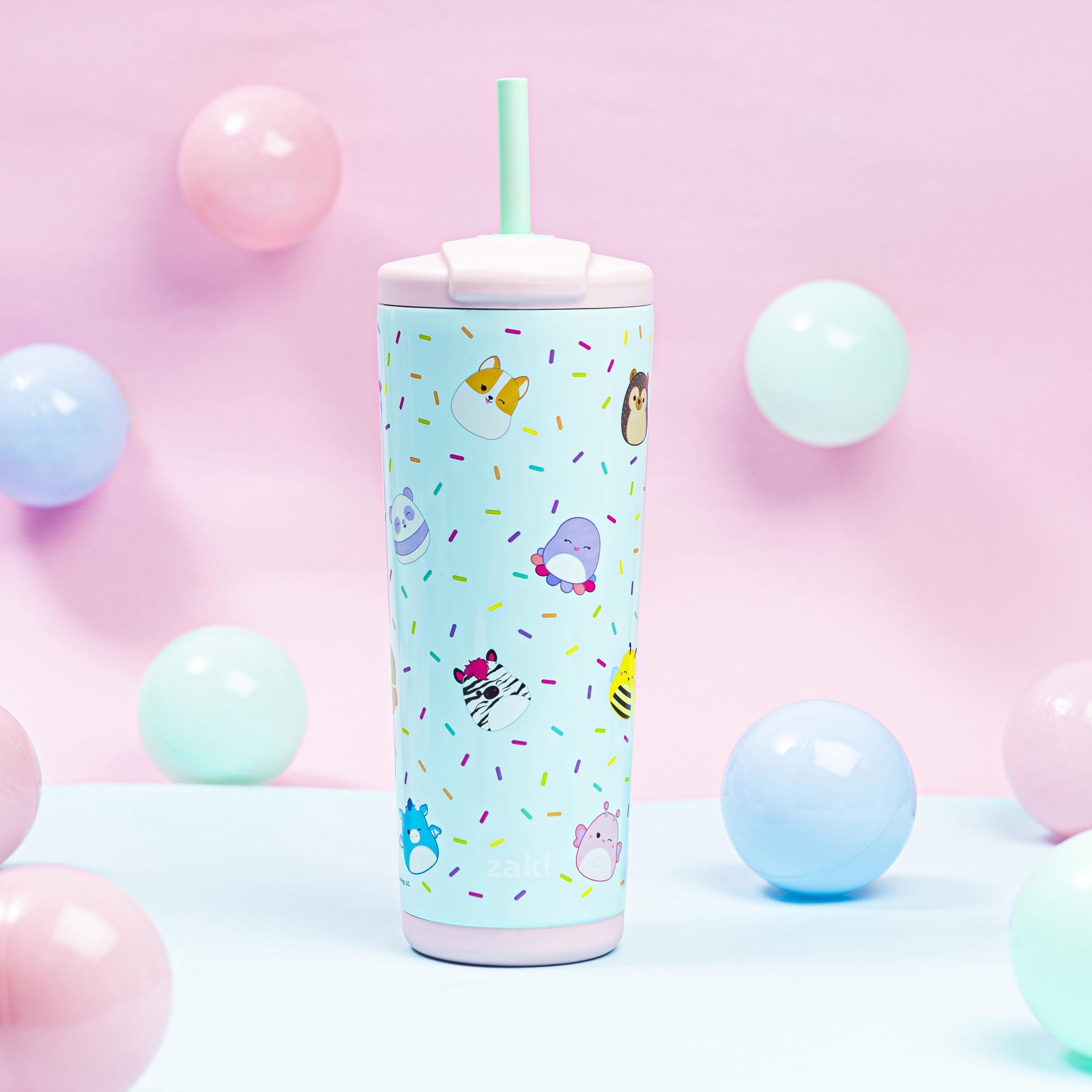 Squishmallows Beacon Insulated Cold Beverage Straw Tumbler - 24 ounces