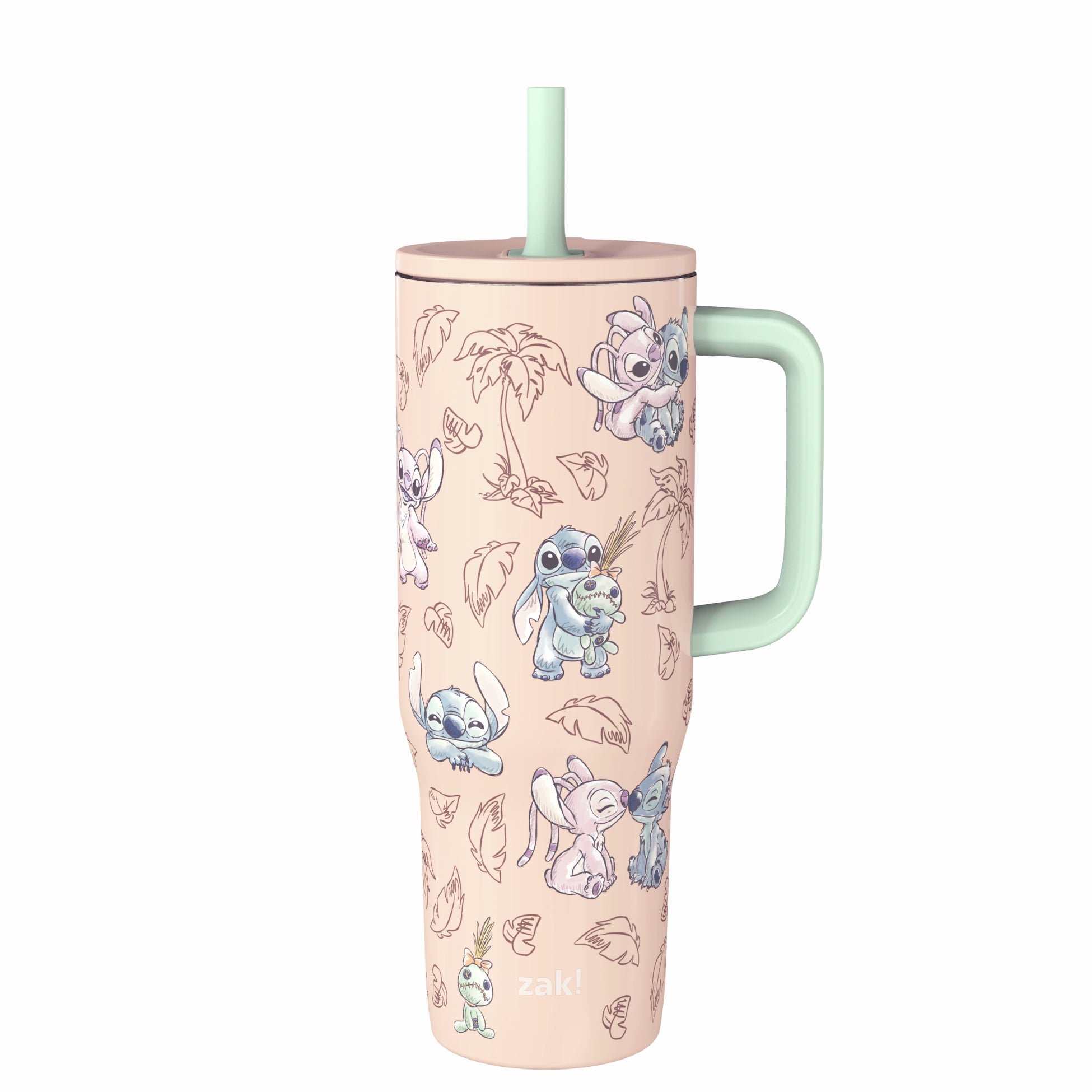 Sutton Insulated Straw Tumbler with Splash-Proof Lid - Lilo & Stitch, 30 ounces