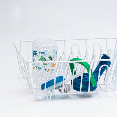 Kids water bottle disassembled for easy cleaning