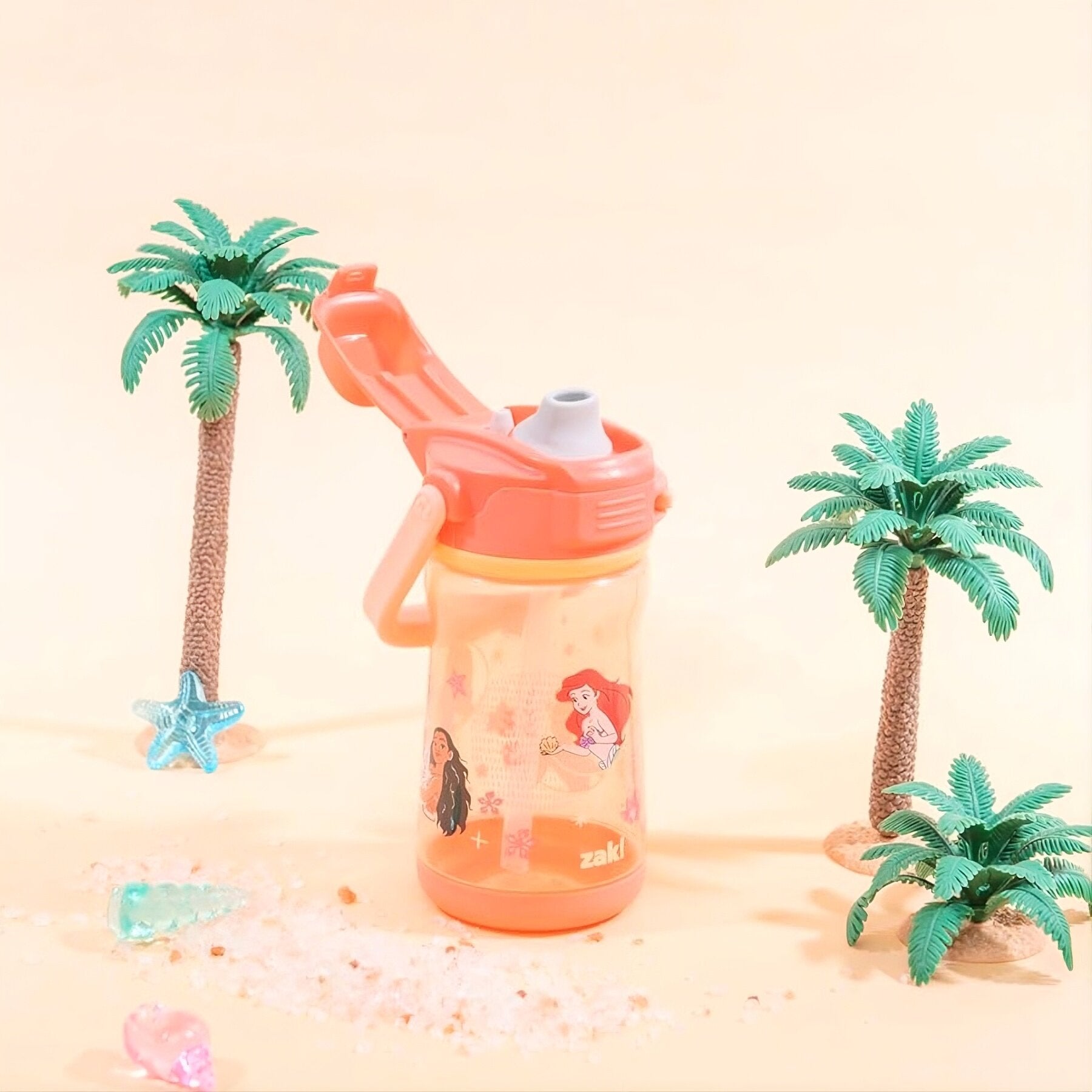 Kids Water Bottle with Lid Lock and Soft Spout - Disney Princess, 12 ounces