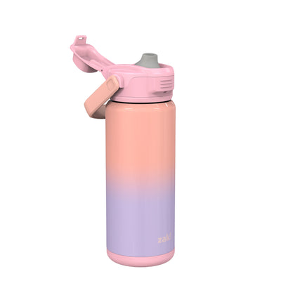 Beacon Stainless Steel Insulated Kids Water Bottle with Covered Spout - Ombre Lavendar, 20 Ounces