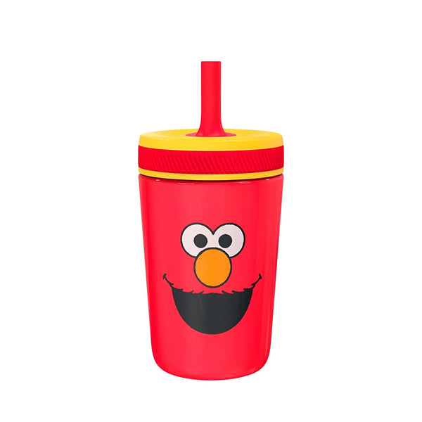 Zak Designs Sesame Street Kelso Toddler Cups For Travel or At Home, 12oz Vacuum Insulated Stainless Steel Sippy Cup With Leak-Proof Design is