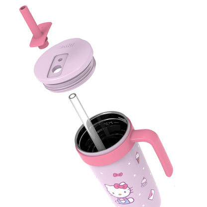 Kids Hello Kitty tumbler pieces disassembled