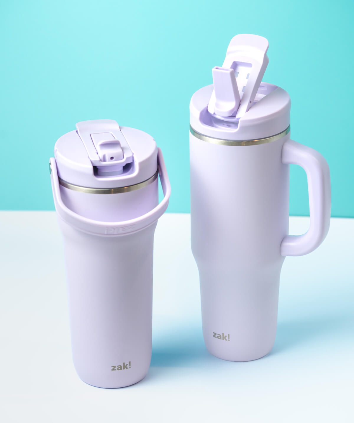 Zak Harmony Lilac Stylish Water Bottles with Pull Up Spout Lid