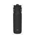 Harmony Recycled Stainless Steel Insulated Water Bottle with Flip-Up Straw Spout - Ebony, 32 ounces
