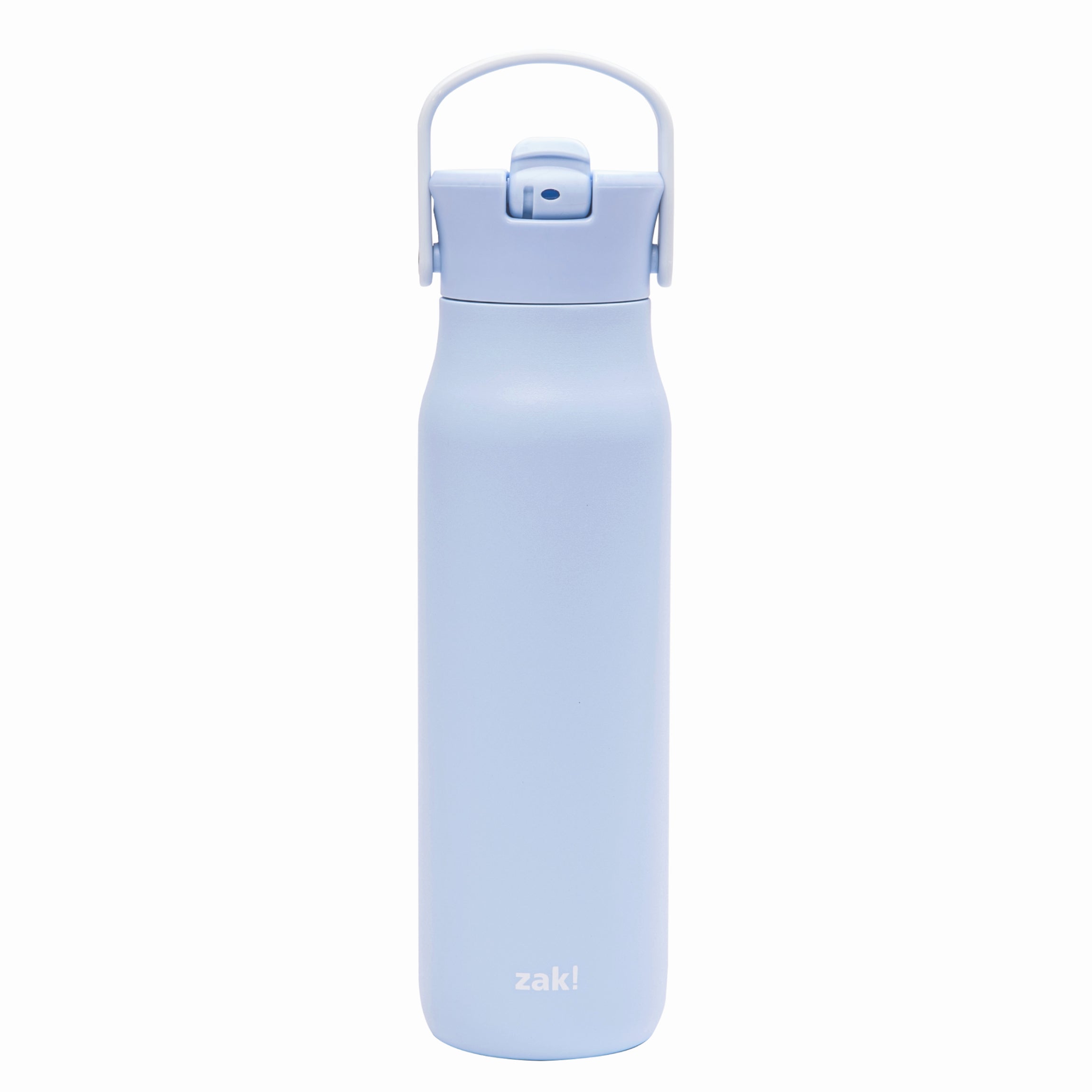 Harmony Stainless Steel Water Bottle with Flip-Up Straw Spout - Provence Blue, 32 ounces