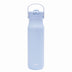 Harmony Stainless Steel Water Bottle with Flip-Up Straw Spout - Provence Blue, 32 ounces