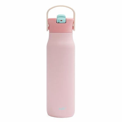 Harmony Stainless Steel Water Bottle with Flip-Up Straw Spout - Soft Pink, 32 ounces