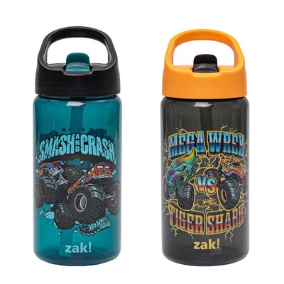 Kids Hot Wheels Siply Water Bottles with Leak-Proof Flip-Up Spout