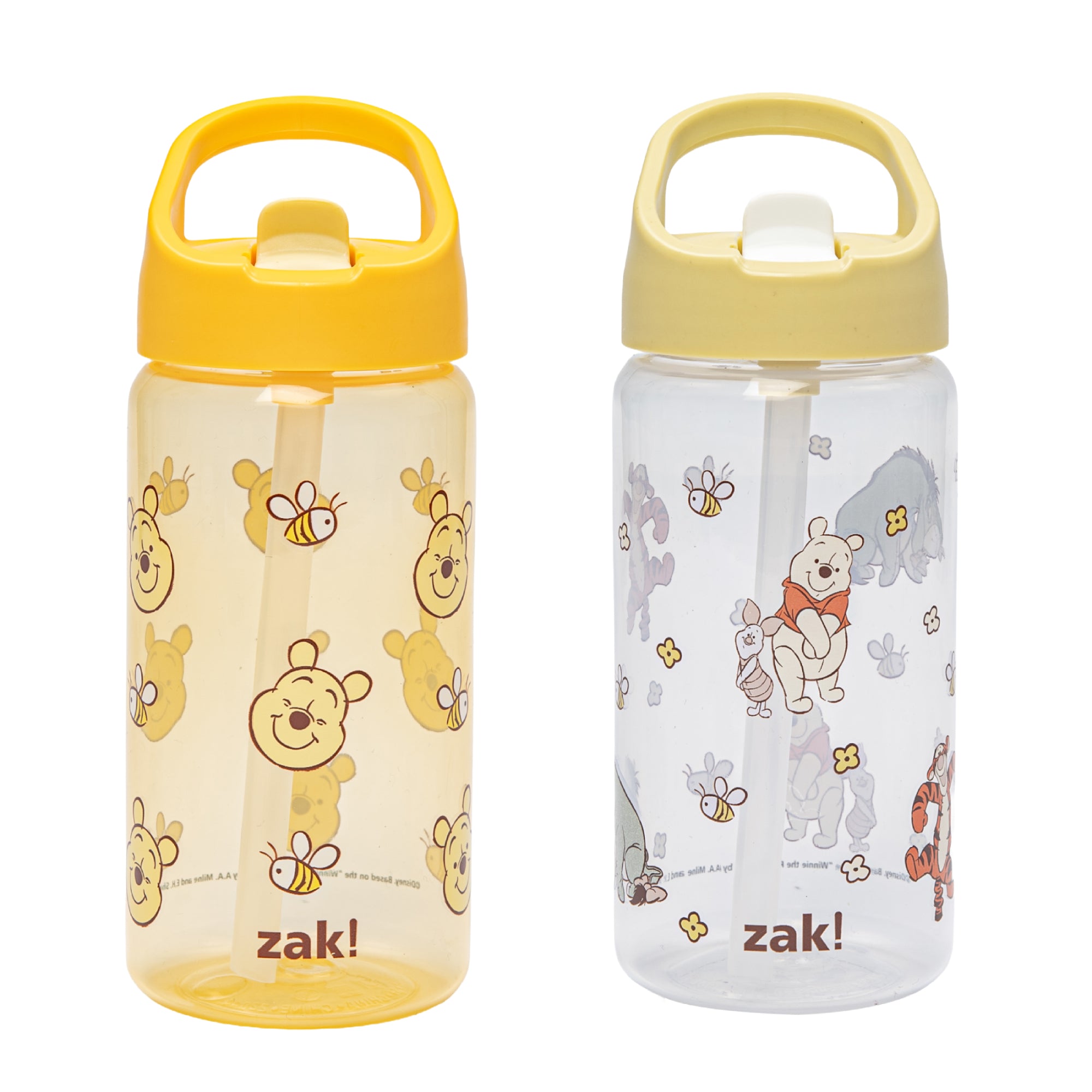 Kids Winnie the Pooh Siply Water Bottles with Leak-Proof Flip-Up Spout