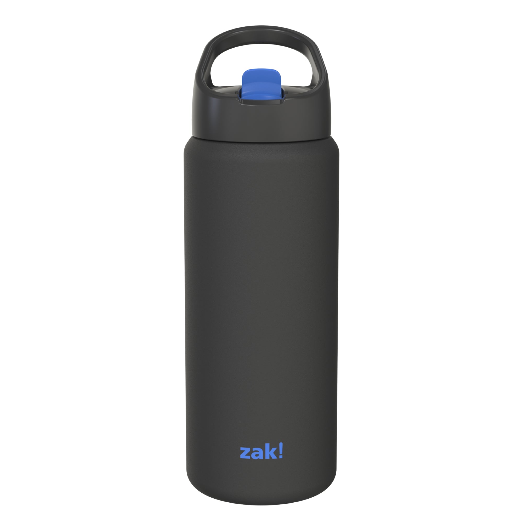 Kids Stainless Steel Black Bottle with Leak-Proof Spout