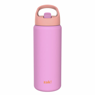 Kids Stainless Steel Lollipop Pink Bottle with Leak-Proof Spout