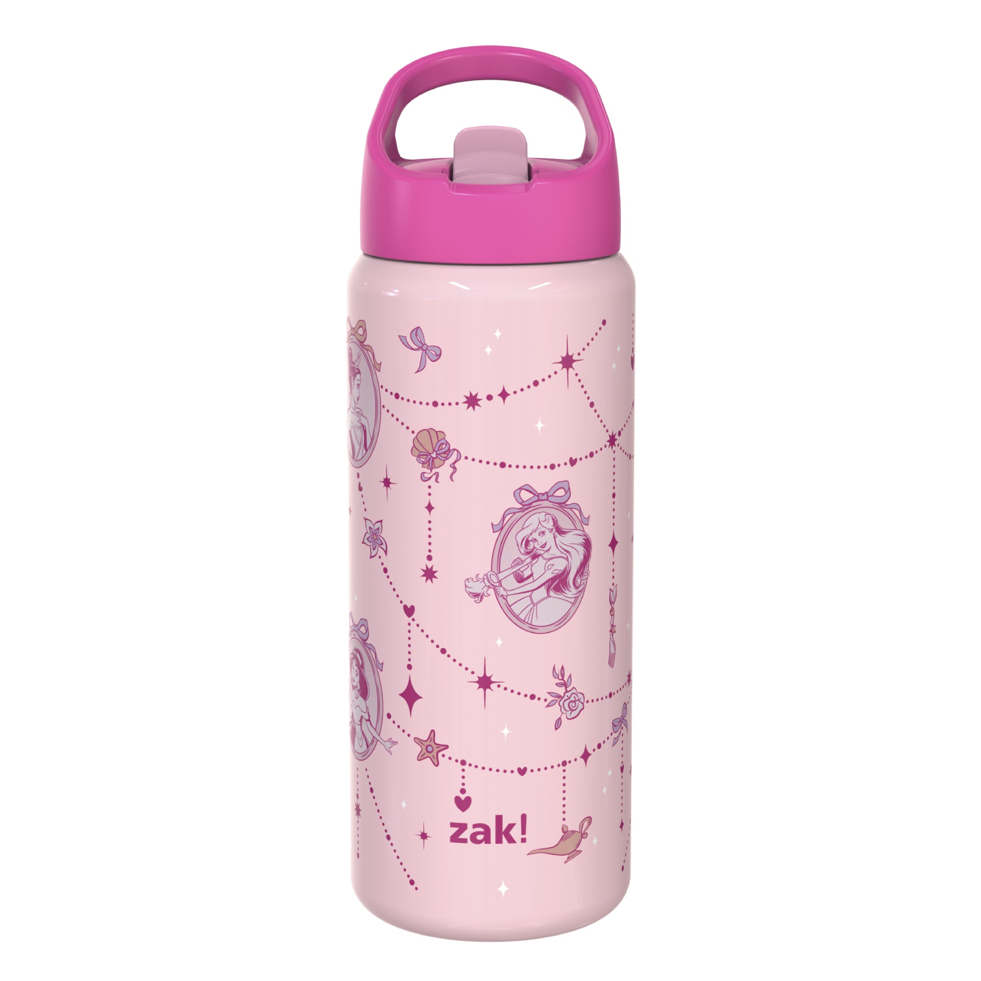 Kids Stainless Steel Disney Princess Bottle with Leak-Proof Spout