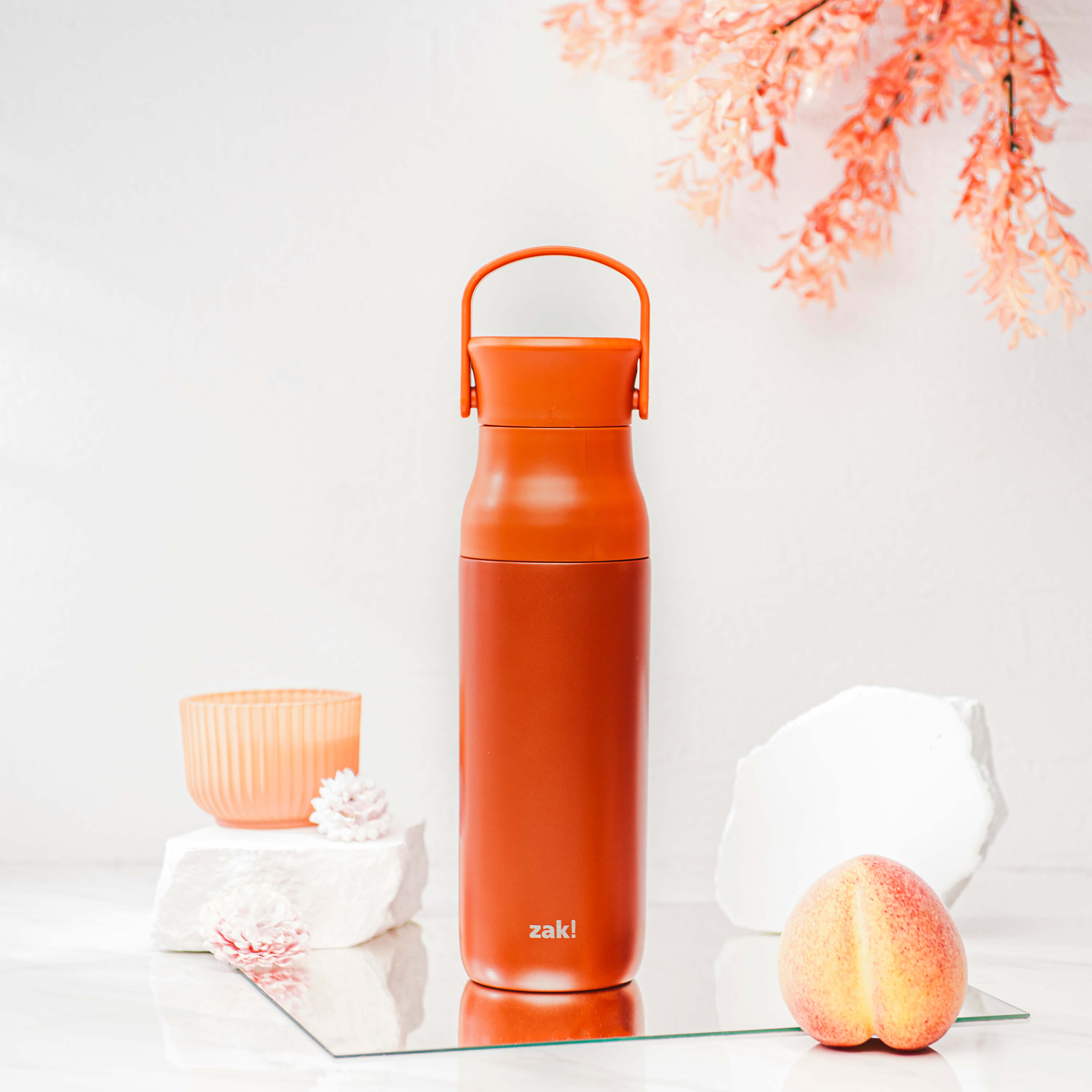 Harmony Recycled Stainless Steel Insulated Water Bottle with Large Chug Lid - Sienna, 32 ounces