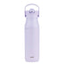 Harmony Recycled Stainless Steel Insulated Water Bottle with Flip-Up Straw Spout - Smoky Lilac, 32 ounces