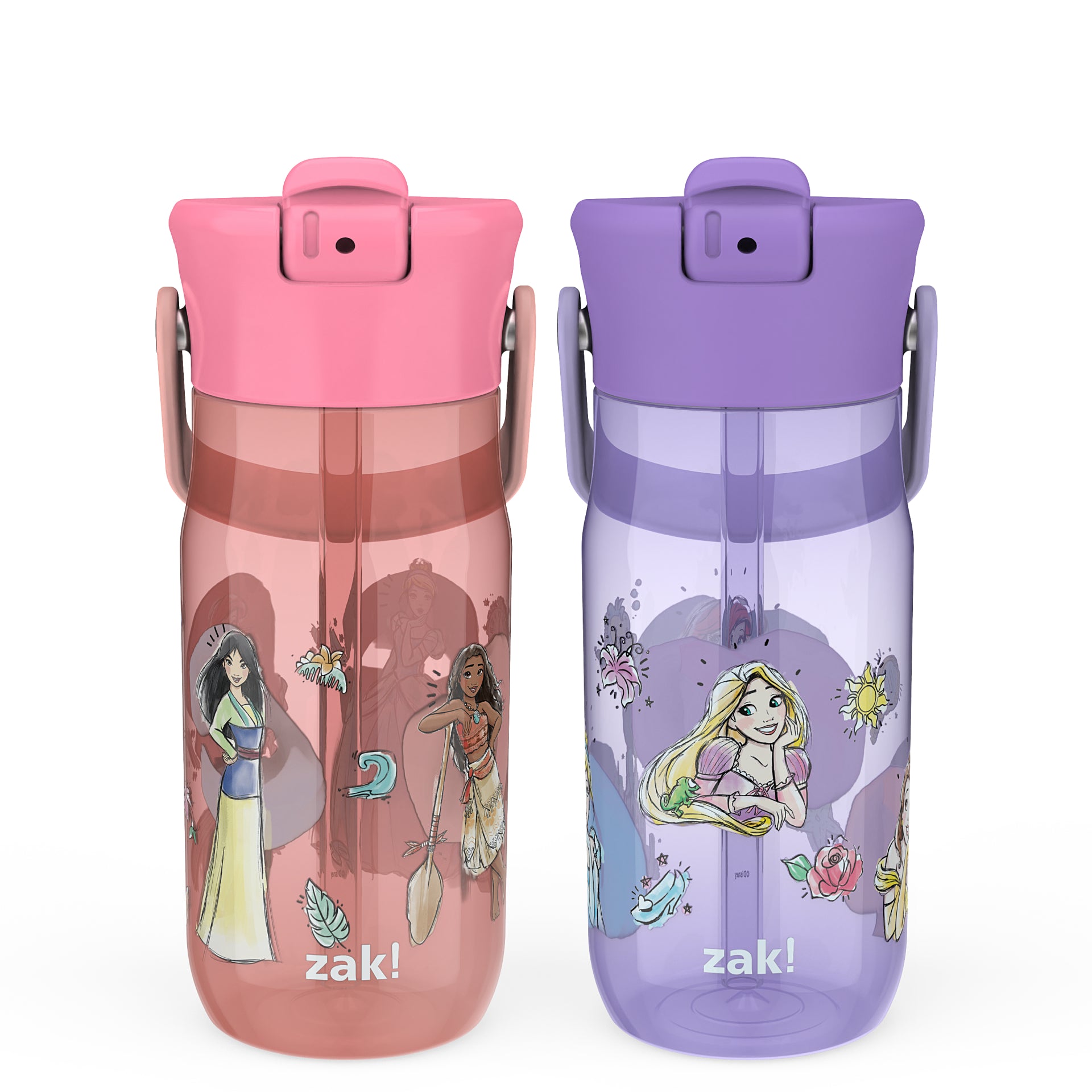 Disney Princess Harmony 2 Piece Water Bottle Set, 18 ounces