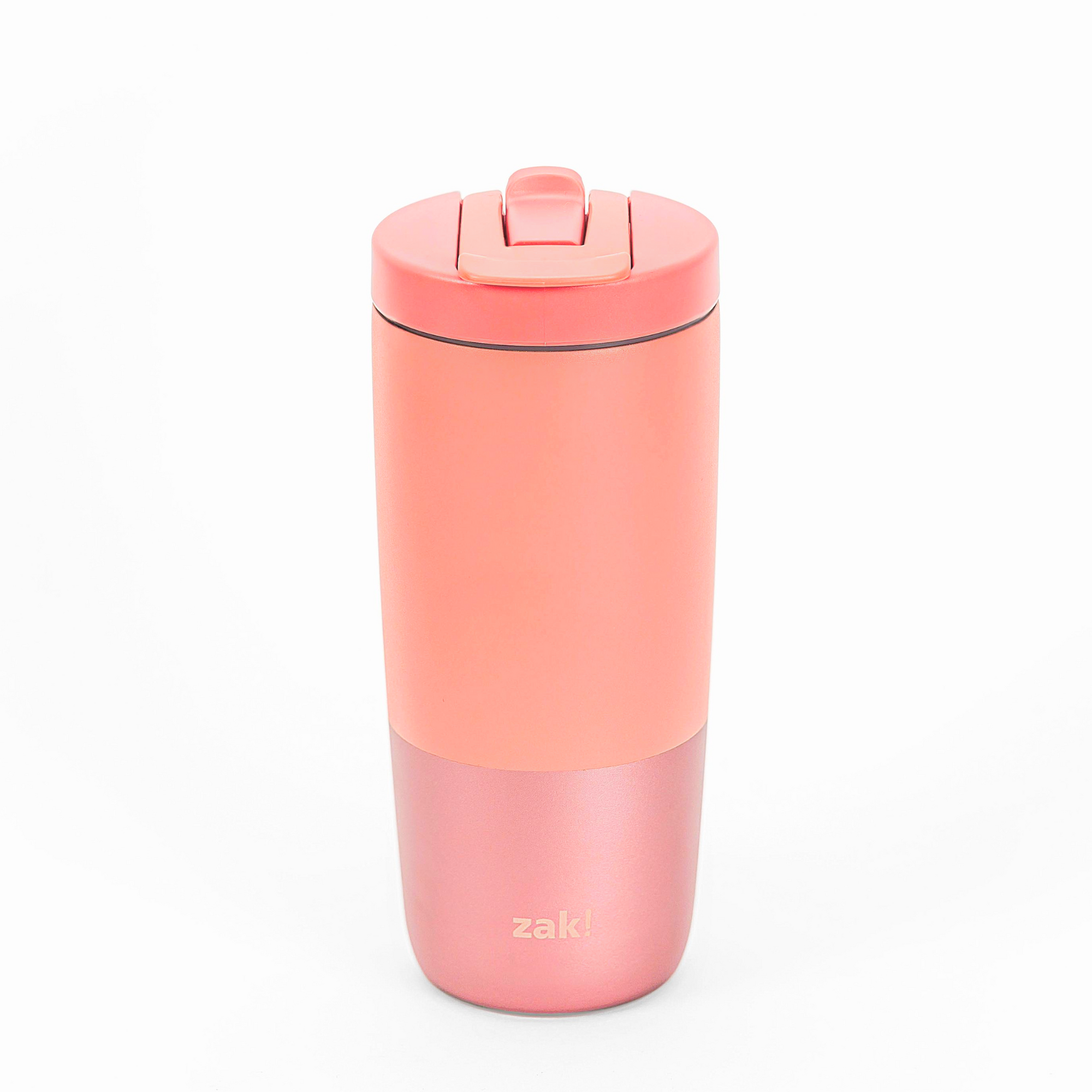 Sutton Insulated Stainless Steel Tumbler with 2-in-1 Straw and Sip Lid - Coral Blush, 20 Ounces