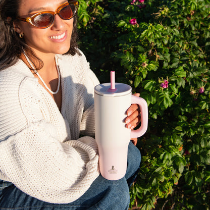Sutton Insulated Straw Tumbler Shine Bright - Pink Ombre, 40 ounces