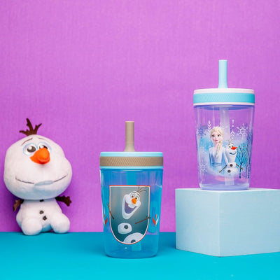 Disney Frozen Kelso Kids Leak Proof Tumbler with Lid and Straw - 15 Ounces