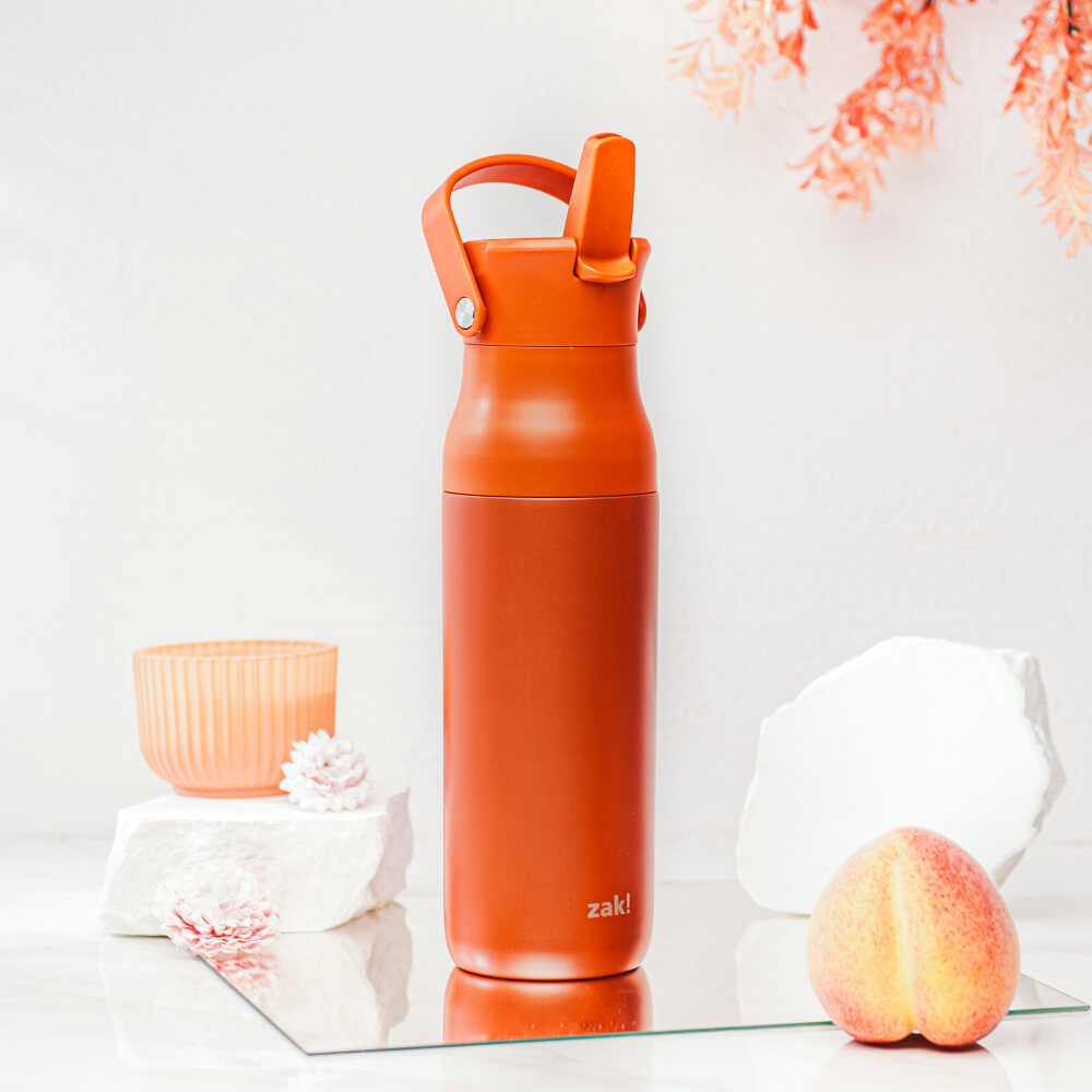 Harmony Sienna Water Bottle - Insulated with Pop Up Straw
