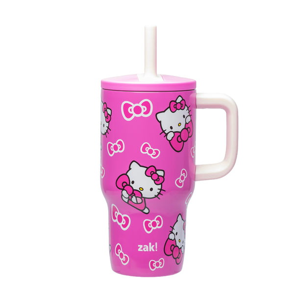 Hello Kitty サーモスカップ 600ml Kids Straw Tumbler with Handle - Hello Kitty, 16 oz. – zak.com