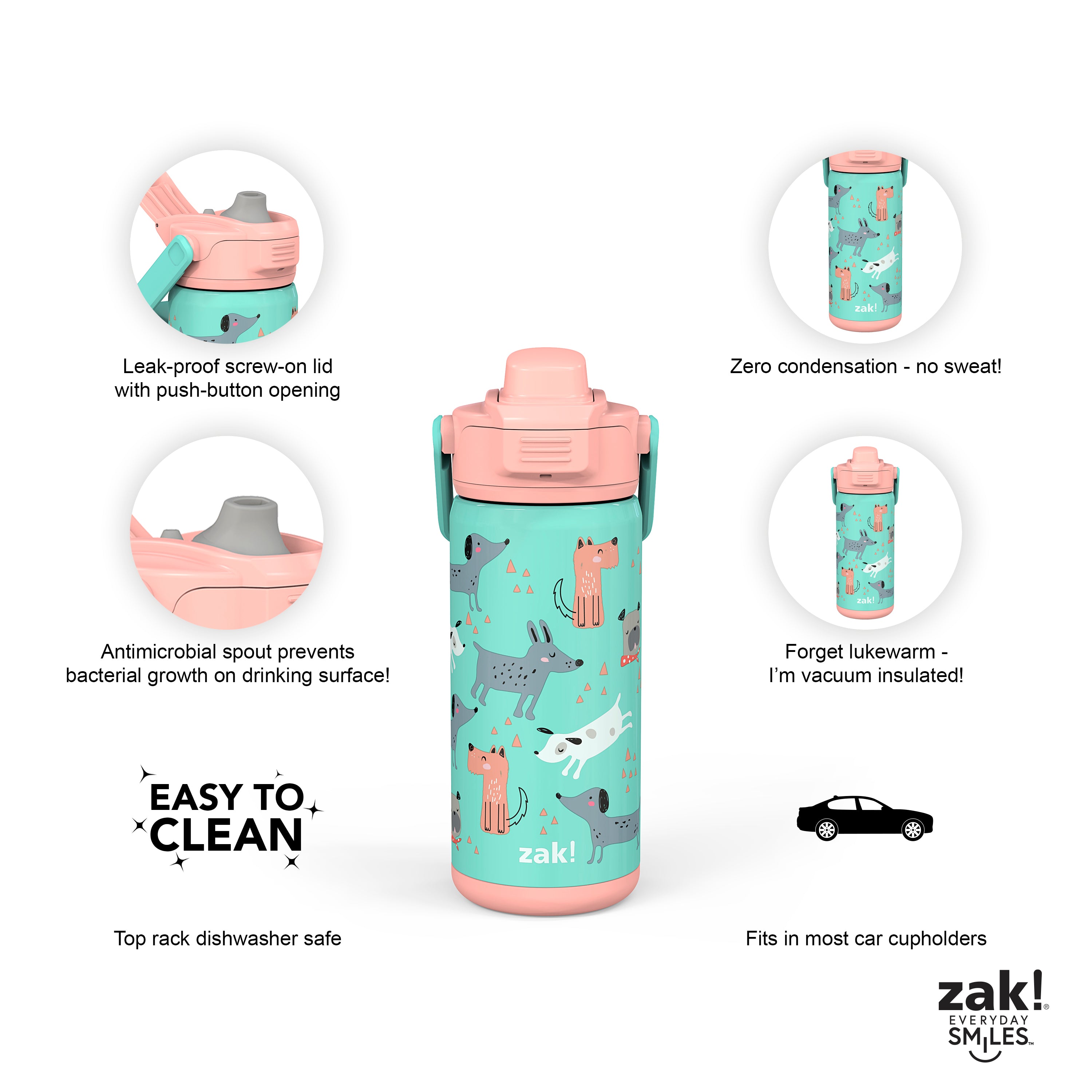 zak! Beacon Insulated Bottles for Kids
