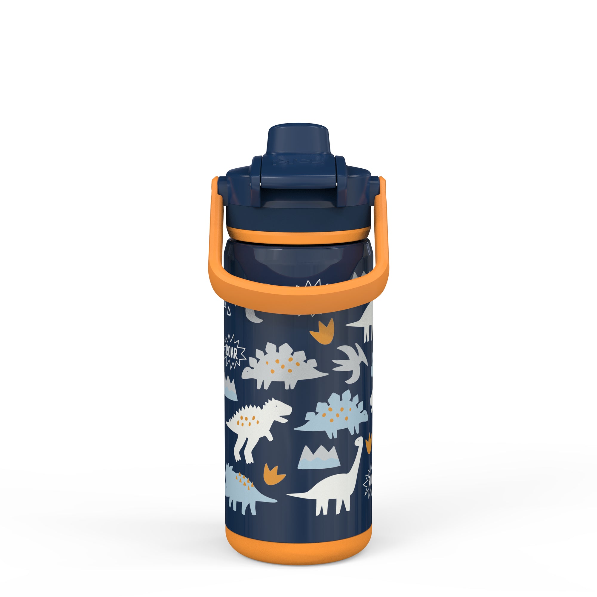 Beacon Stainless Steel Insulated Kids Water Bottle with Covered Spout - Zaksaurus, 14 Ounces