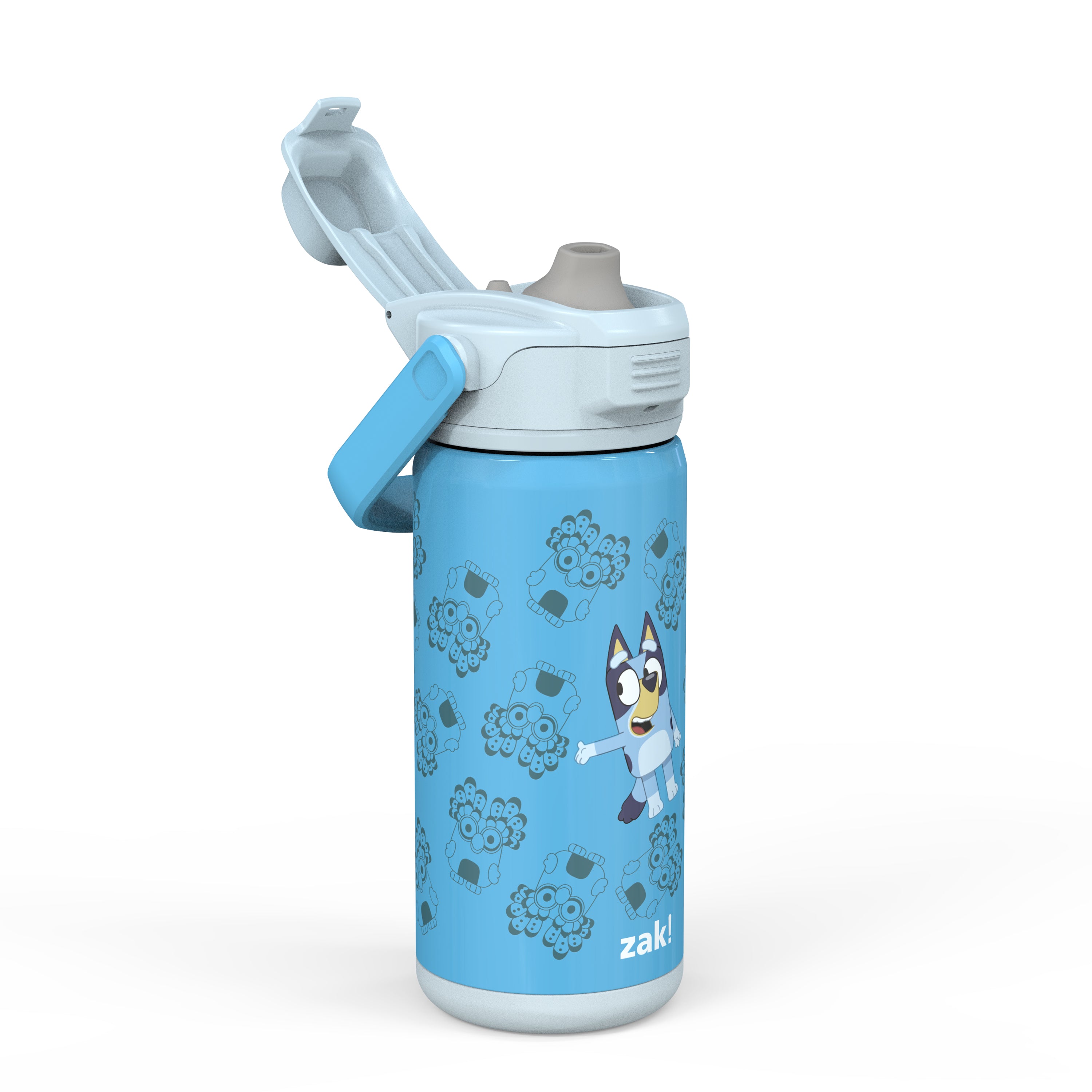 Bluey Beacon Stainless Steel Insulated Kids Water Bottle with Covered Spout, 14 Ounces