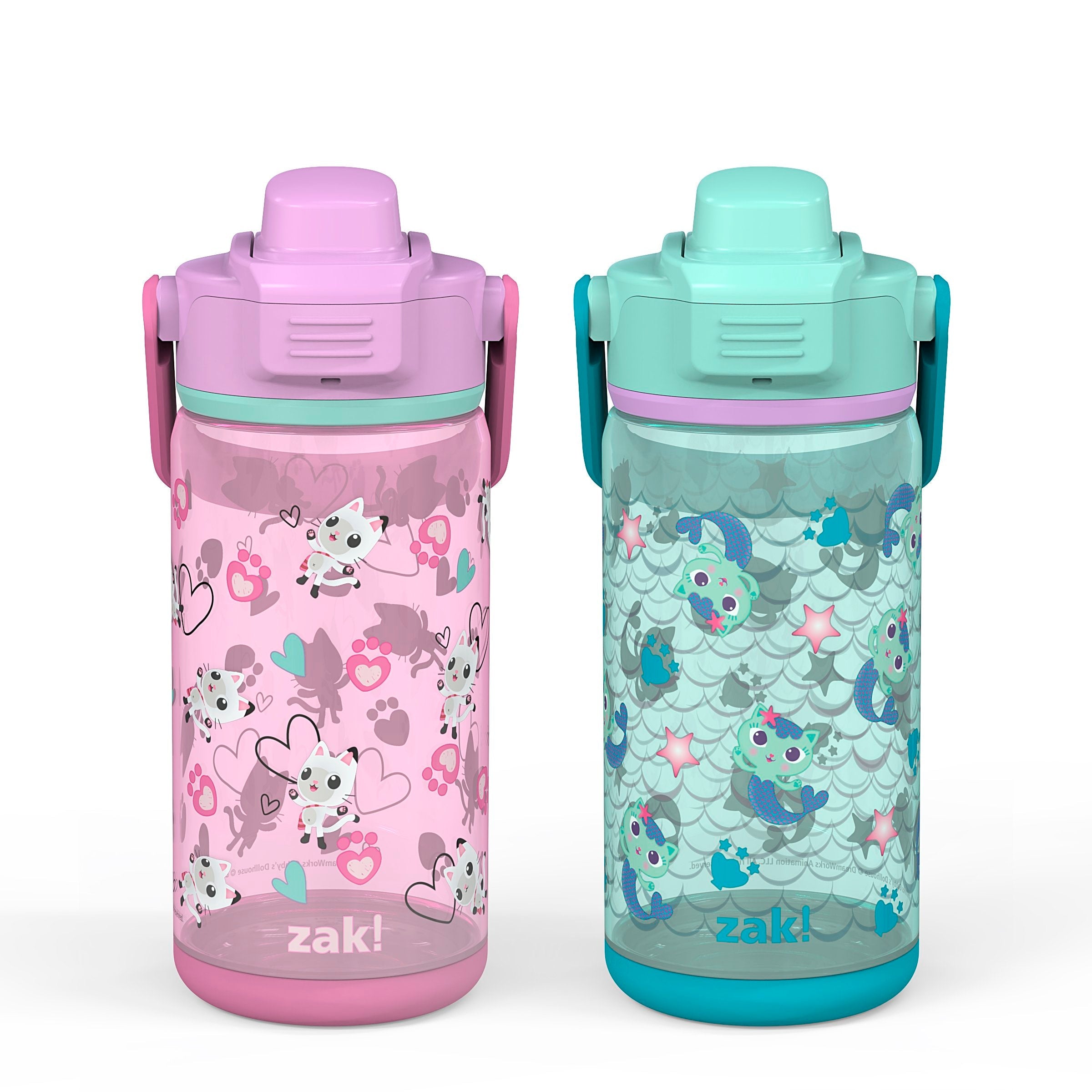 16oz Plastic Kids Water Bottle Sippy Cup BPA Free Leak Proof Wide