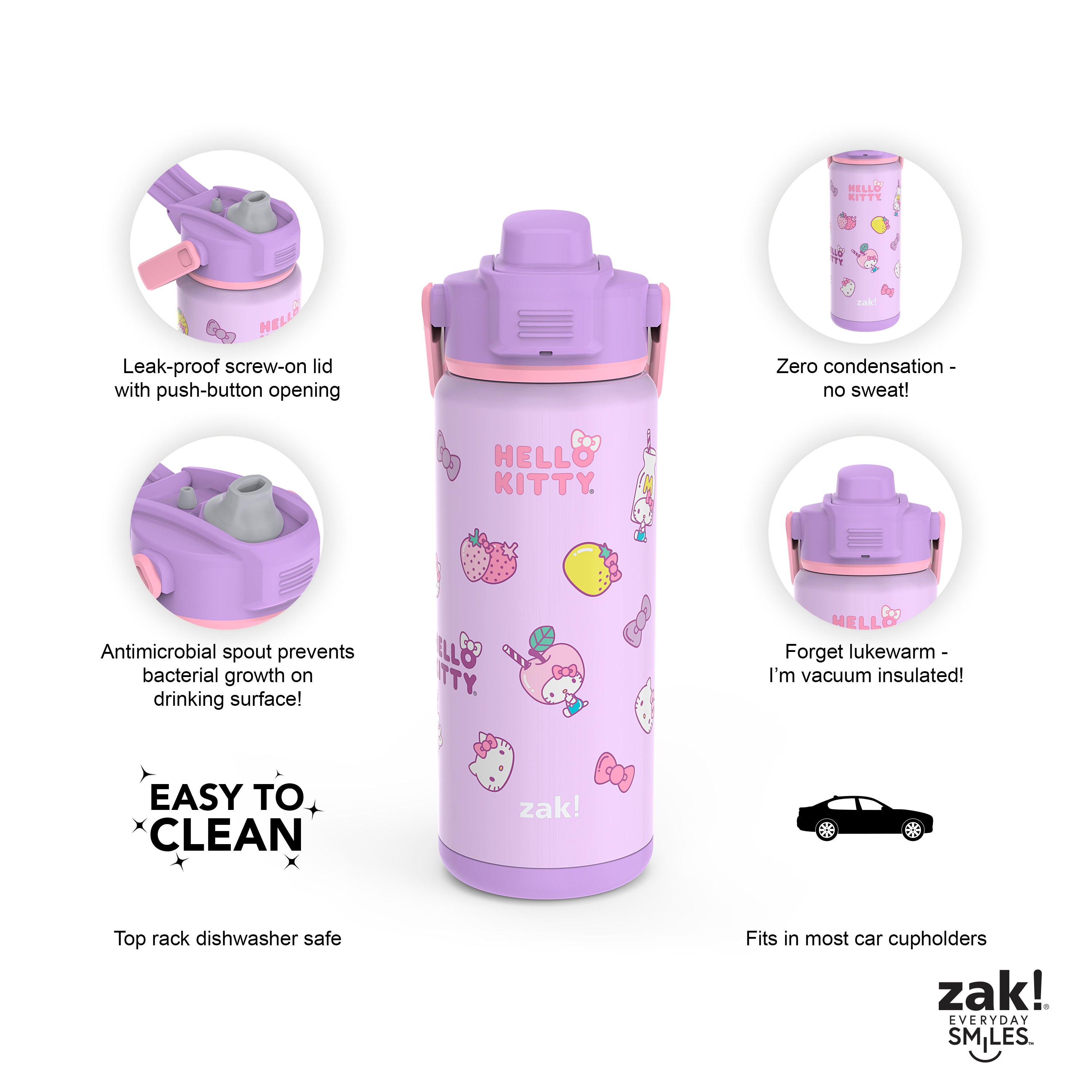 Hello kitty thermos water bottle Has some scuffs, - Depop