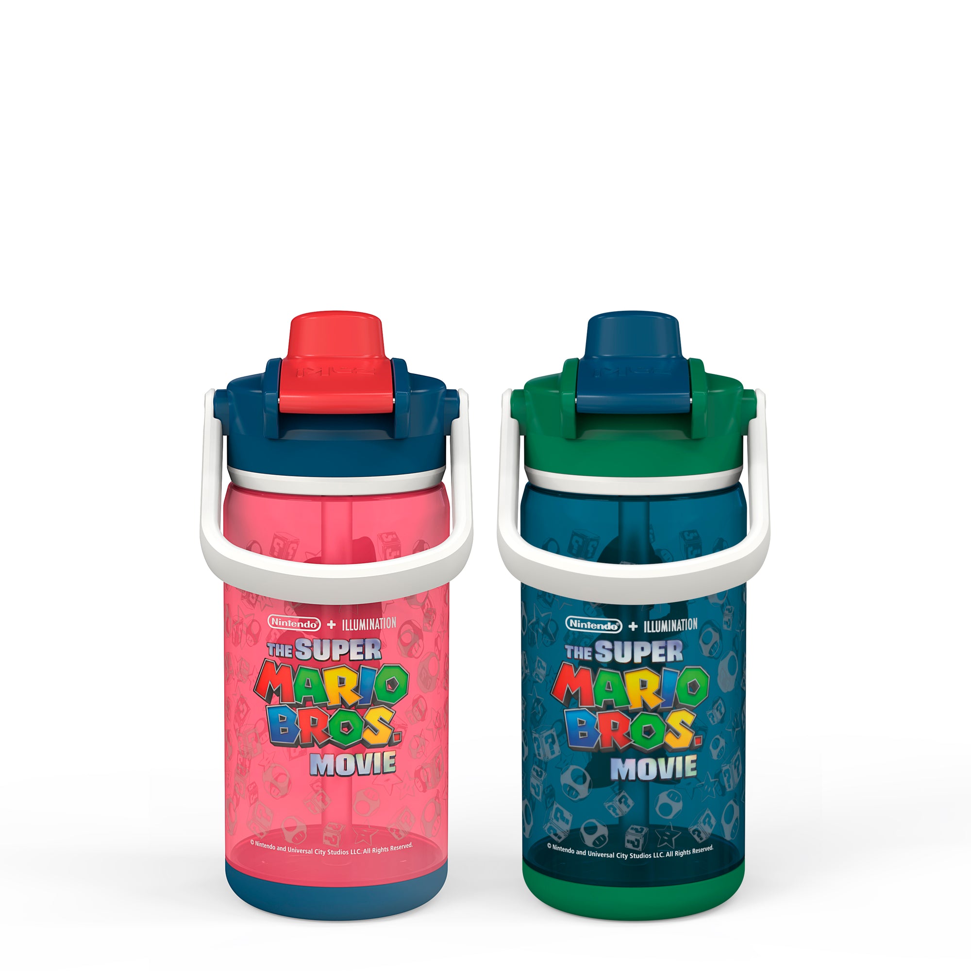 Super Mario Bros. Beacon 2-Piece Kids Water Bottle Set with Covered Spout, 16 Ounces