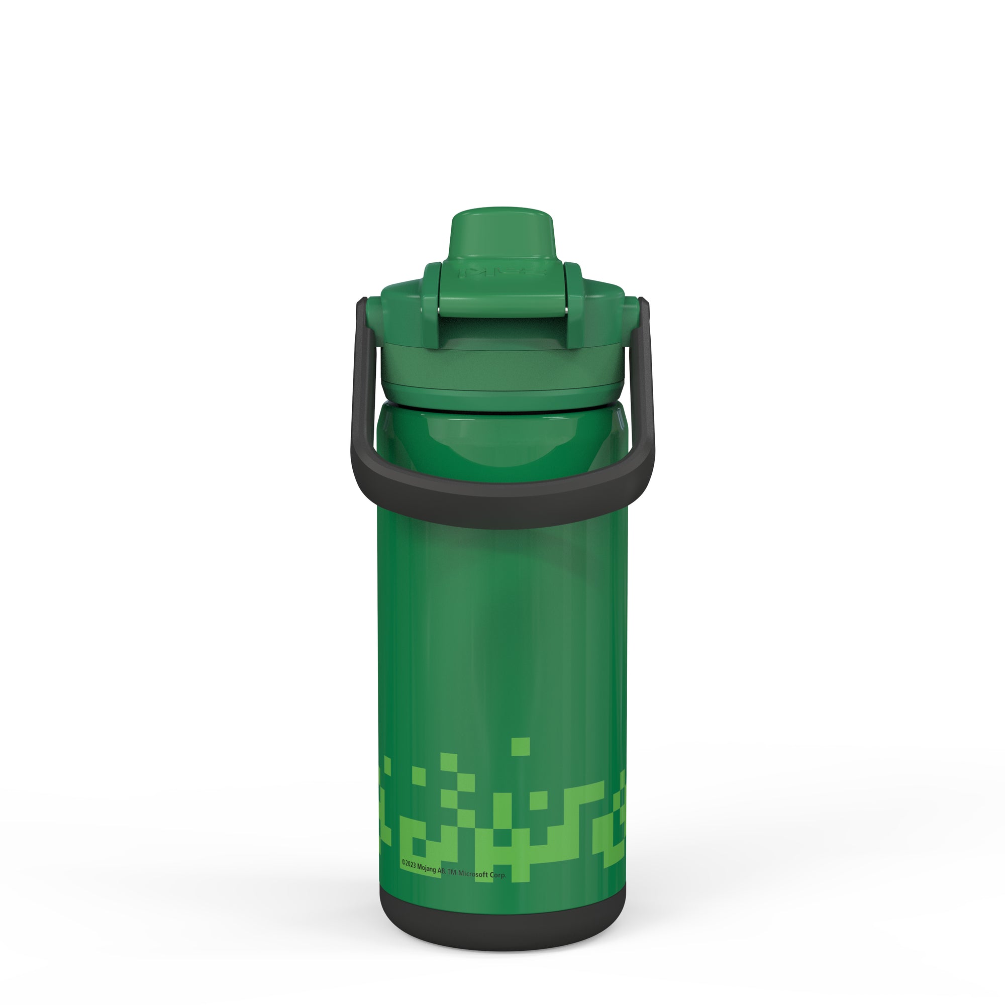 Minecraft Creeper Beacon Stainless Steel Insulated Kids Water Bottle with Covered Spout, 14 Ounces