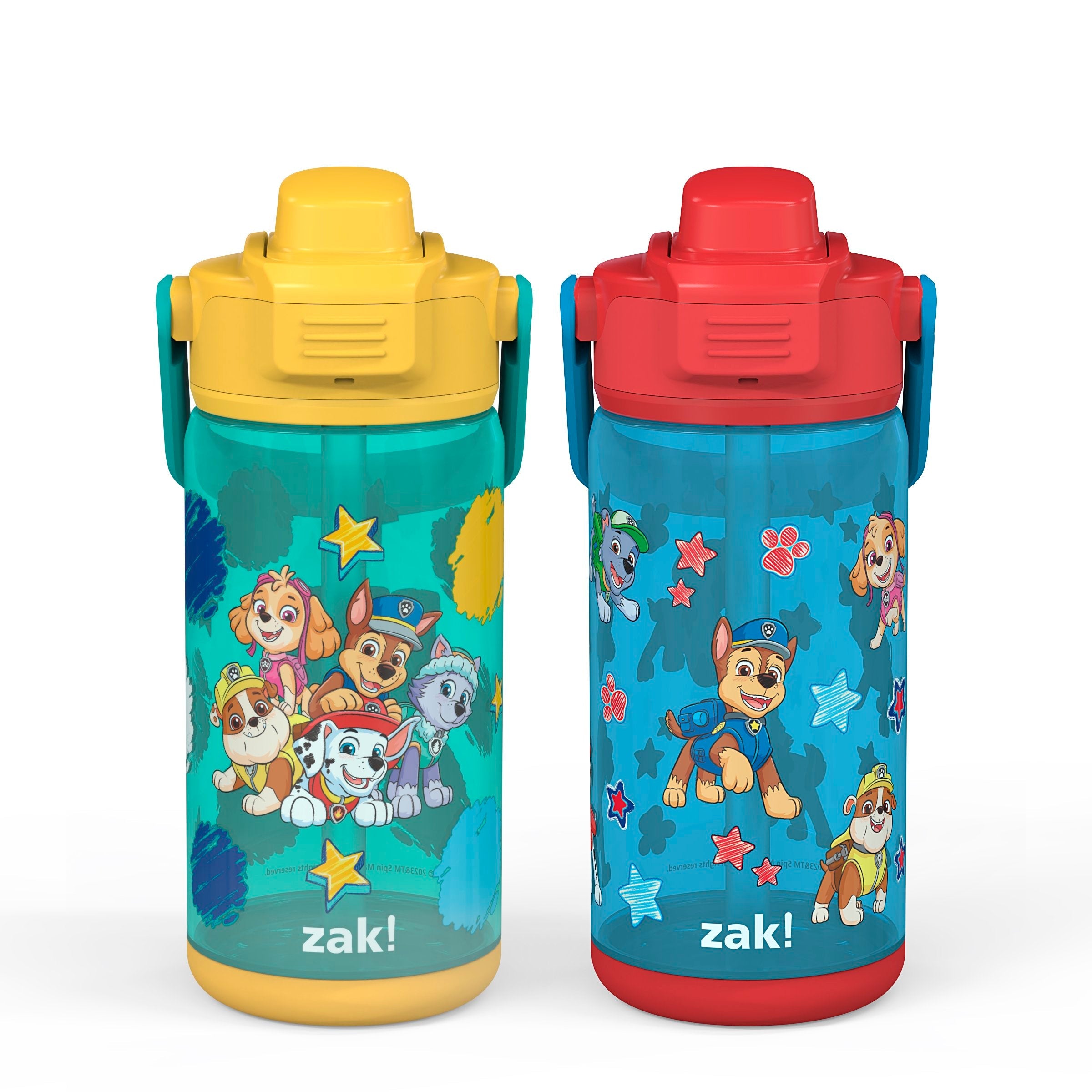 PAW Patrol Beacon 2-Piece Kids Water Bottle Set with Covered Spout, 16 Ounces