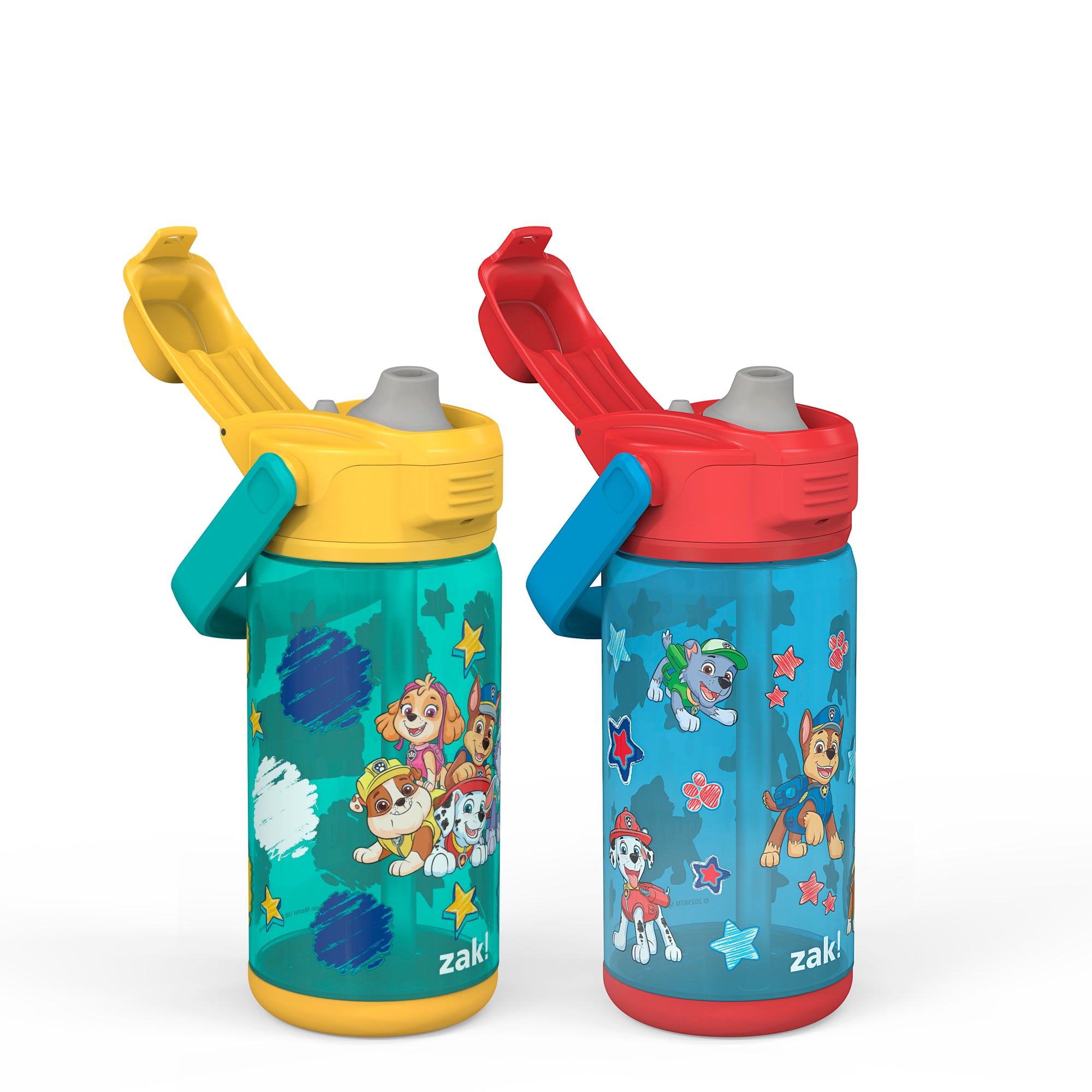 PAW Patrol Beacon 2-Piece Kids Water Bottle Set with Covered Spout, 16 Ounces