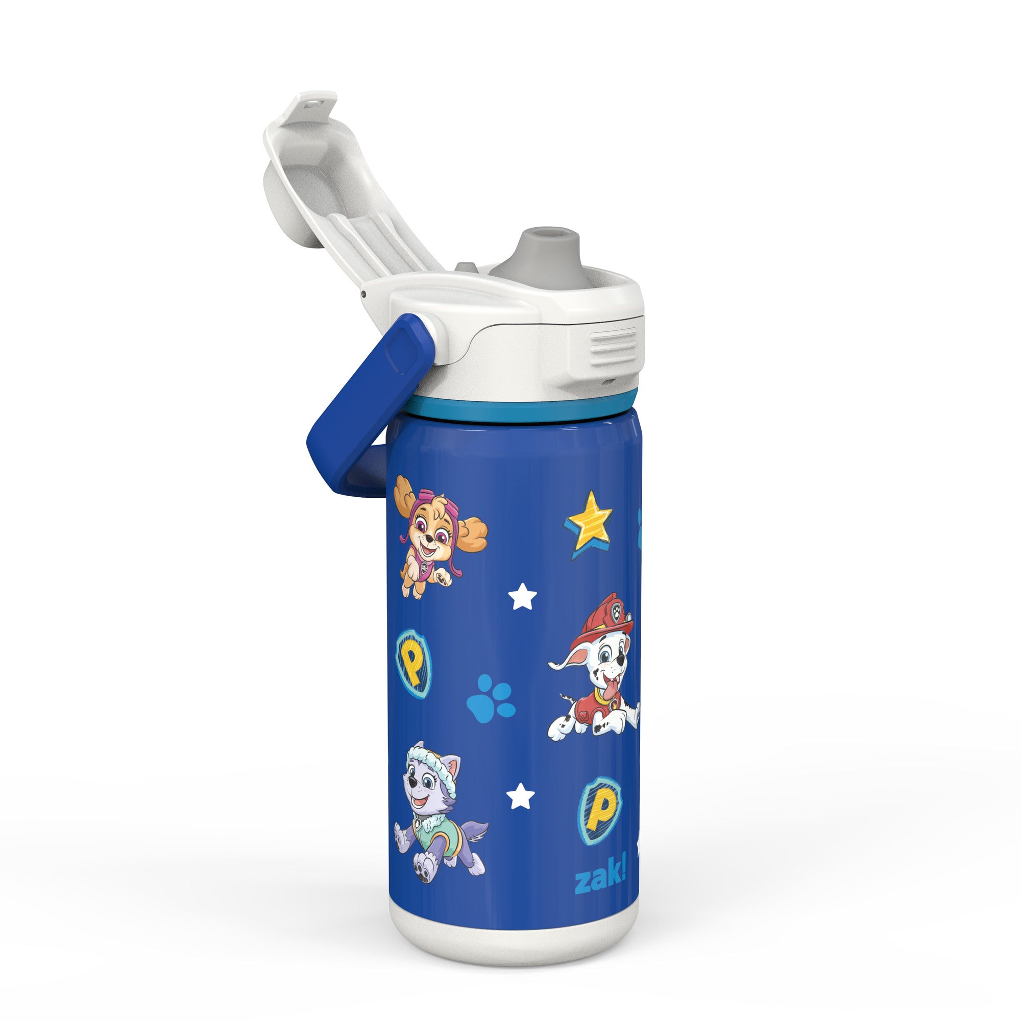 PAW Patrol Beacon Stainless Steel Insulated Kids Water Bottle with Covered Spout, 14 Ounces