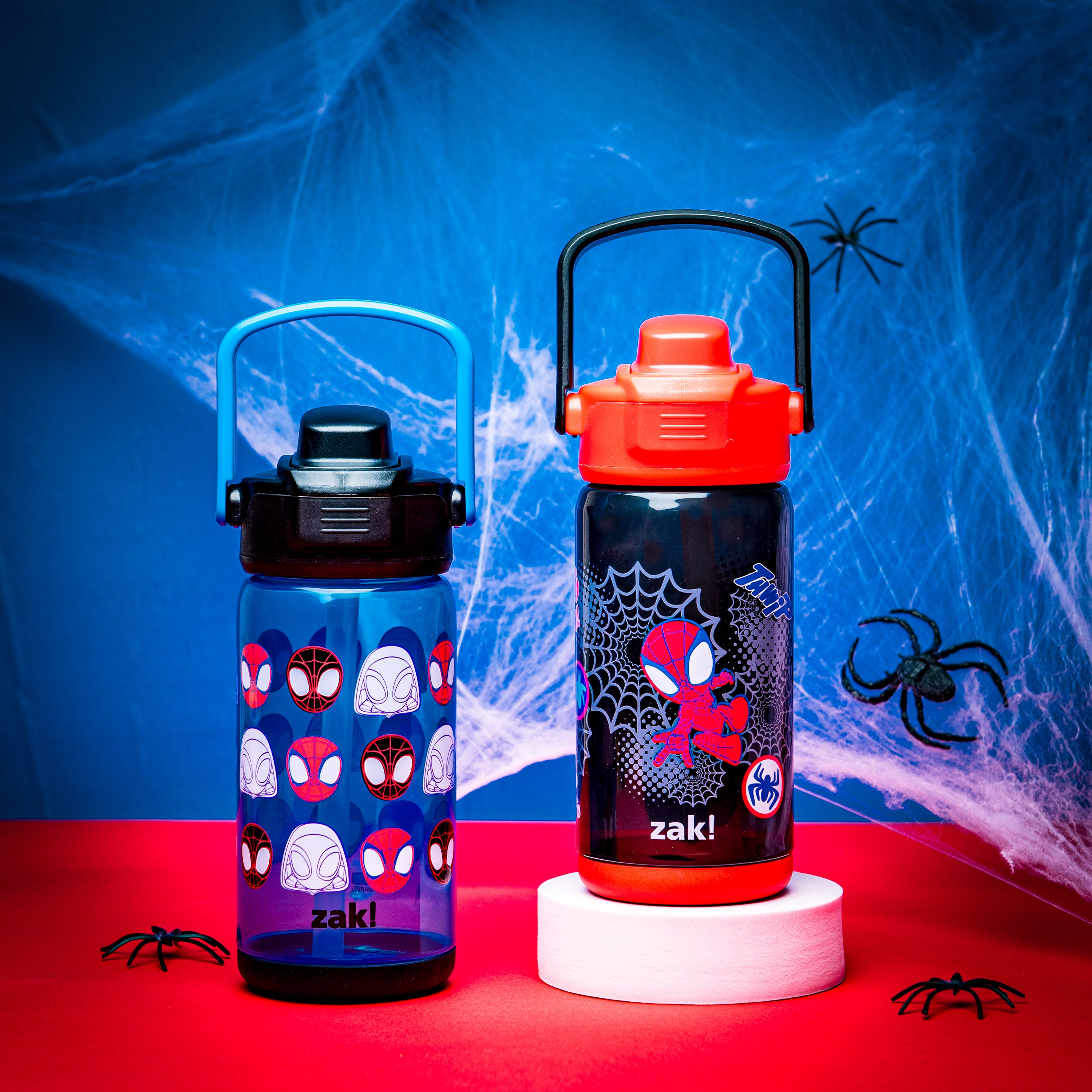 Marvel Spider-Man Spidey Beacon 2-Piece Kids Water Bottle Set with Covered  Spout, 16 Ounces —