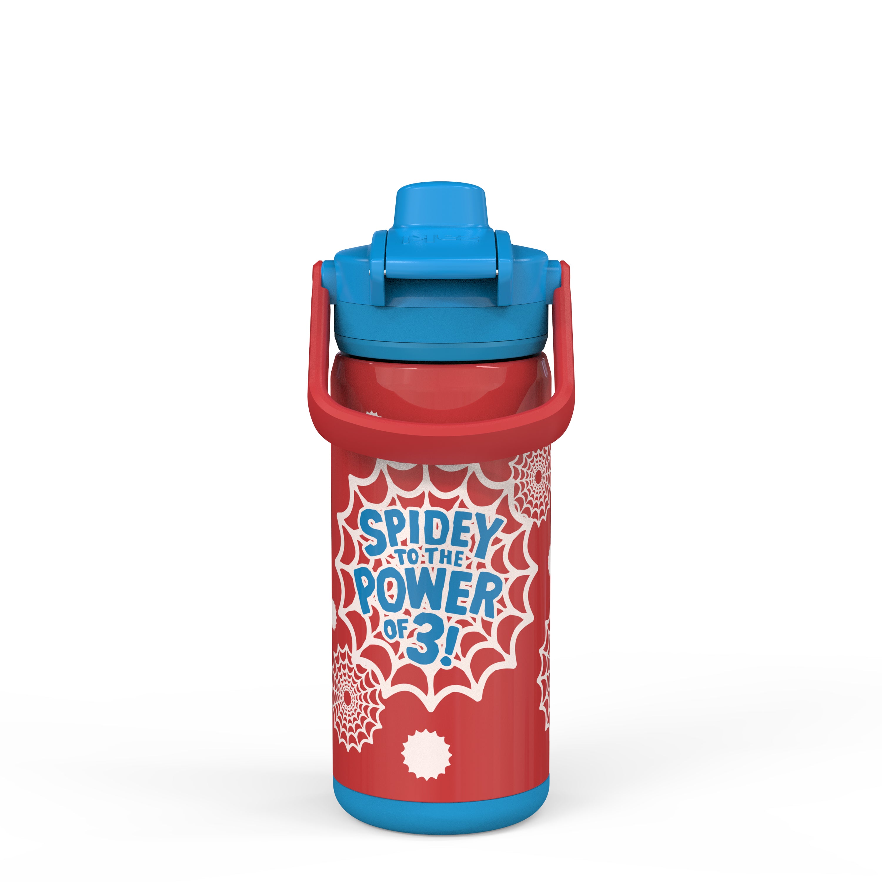Marvel Spider-Man Spidey Beacon Stainless Steel Insulated Kids Water Bottle with Covered Spout, 14 Ounces