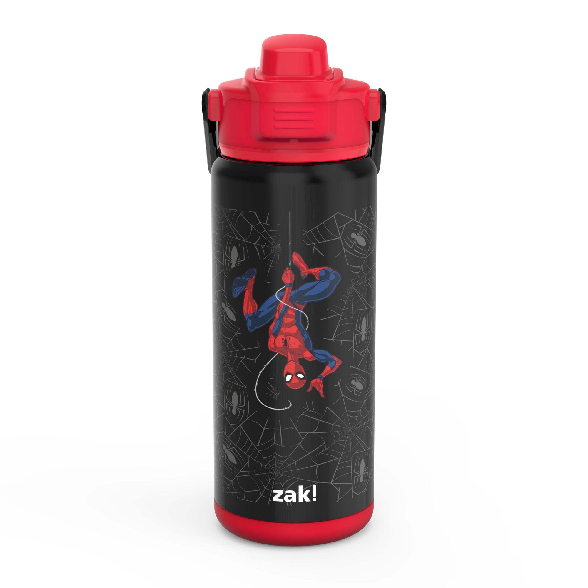 Marvel Spider-Man Beacon Stainless Steel Insulated Kids Water Bottle with Covered Spout, 20 Ounces