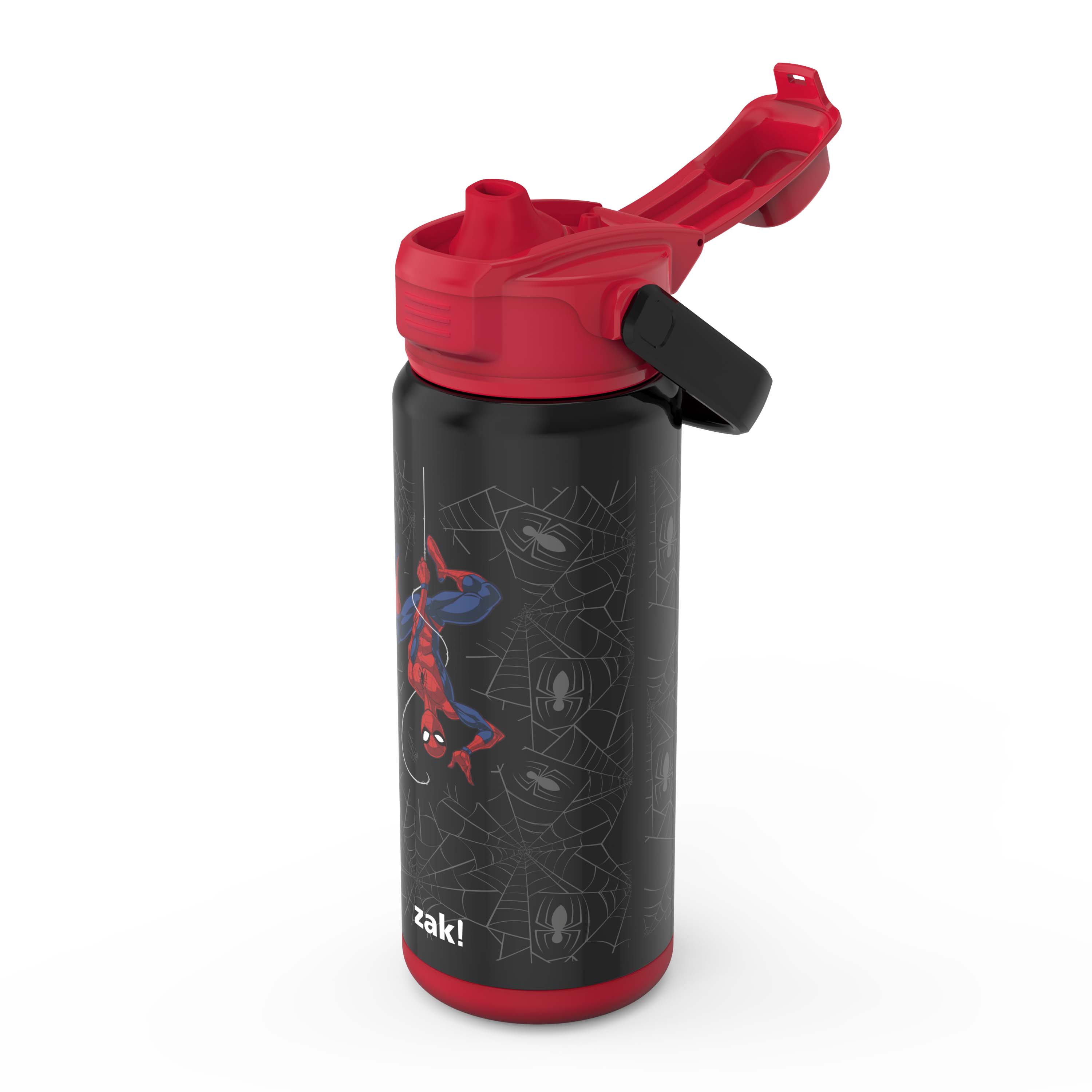 Marvel Spider-Man Beacon Stainless Steel Insulated Kids Water Bottle with Covered Spout, 20 Ounces