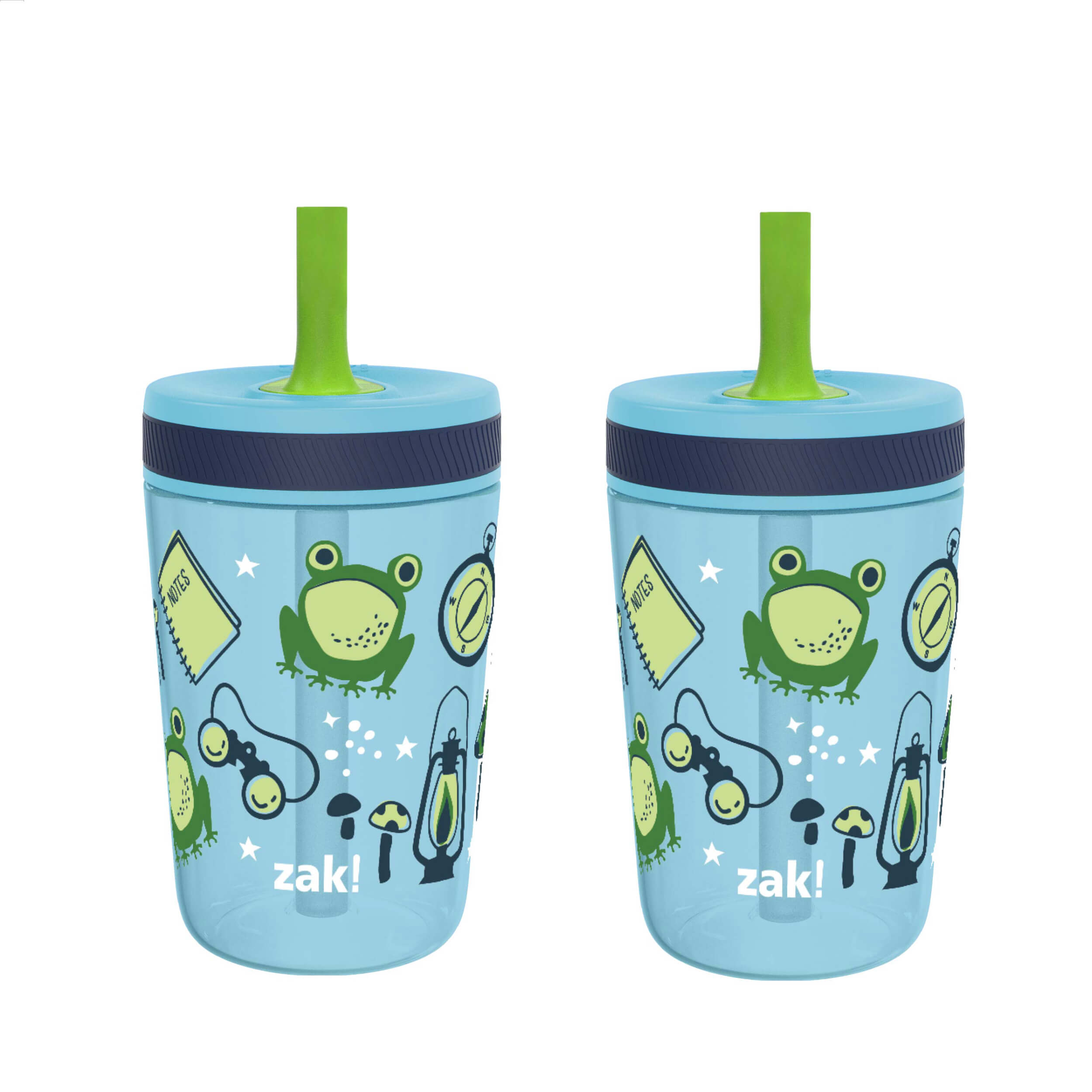 2 oz Kids Tumbler Set, 5 Pack ? Plastic Kids Cups with Straws and Lids