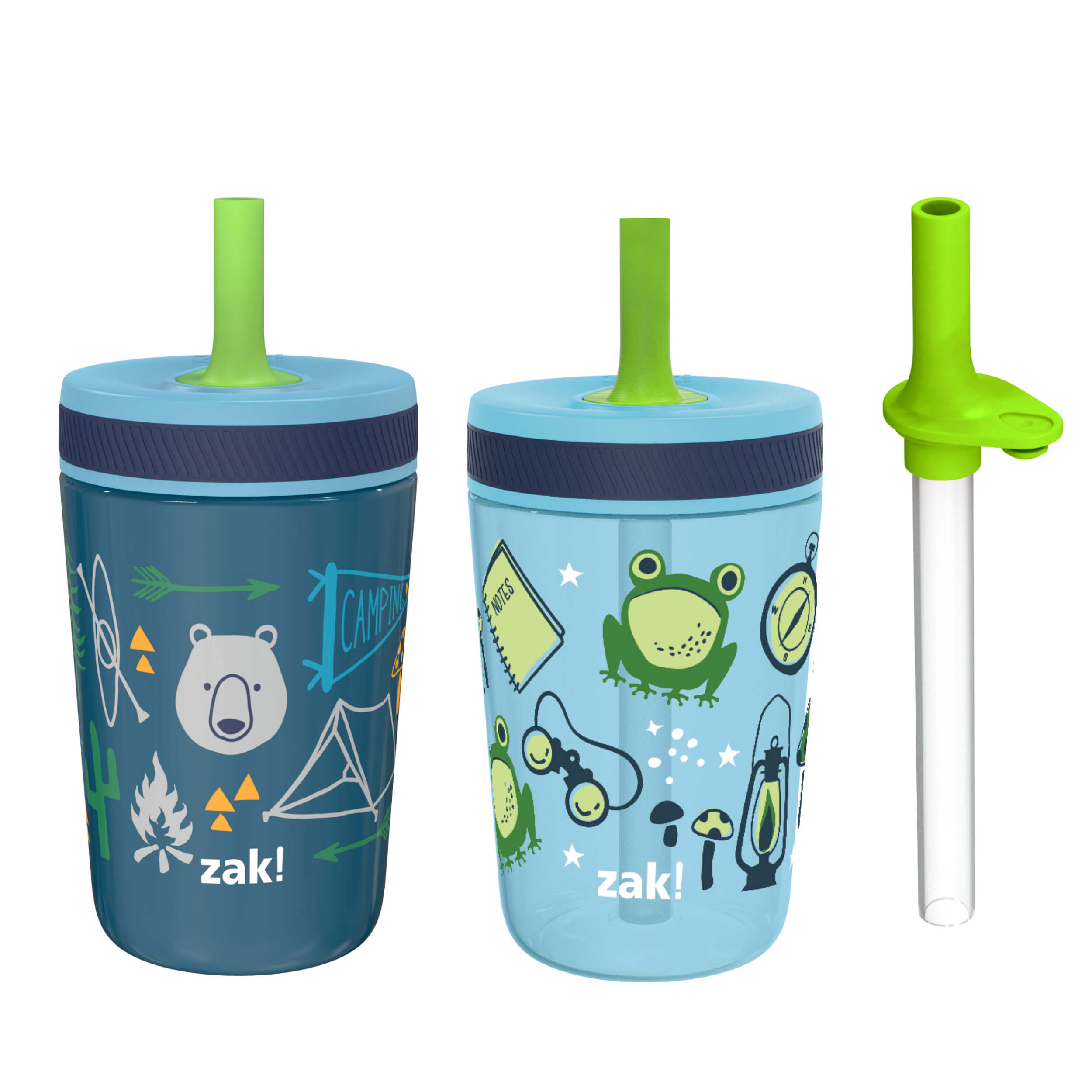 Tiblue Kids & Toddler Cups - Spill Proof Stainless Steel Smoothie Tumblers  with Leak Proof Lids Silicone Straw with Stopper & Sleeve - BPA FREE Snack  Cups for Baby Girls Boys(4 Pack
