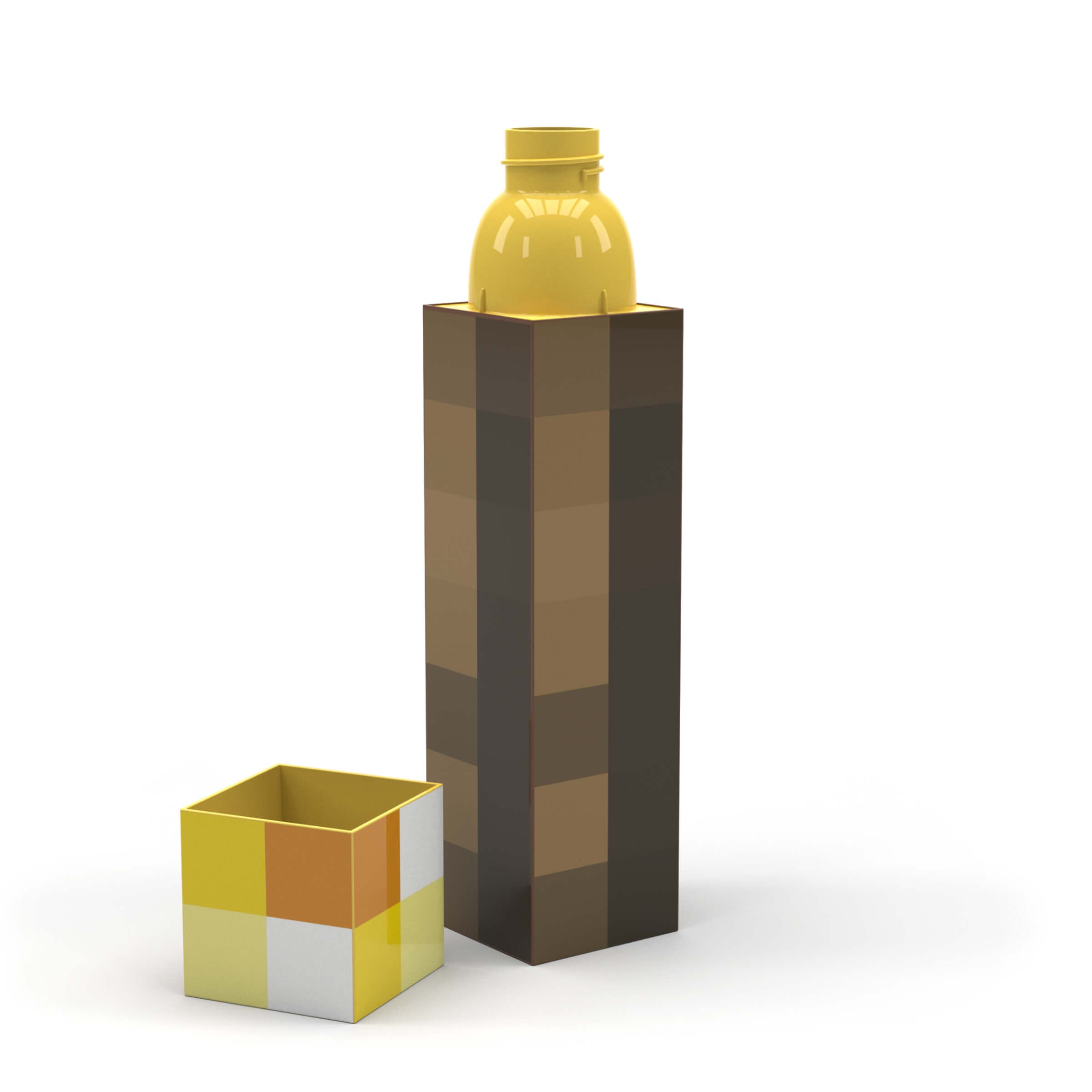 Minecraft 22oz Plastic Square Water Bottle - Zak Designs